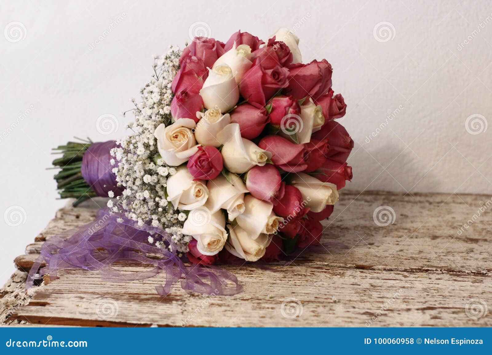 Bouquete Stock Photo Image Of Wedding Roses Bride 100060958