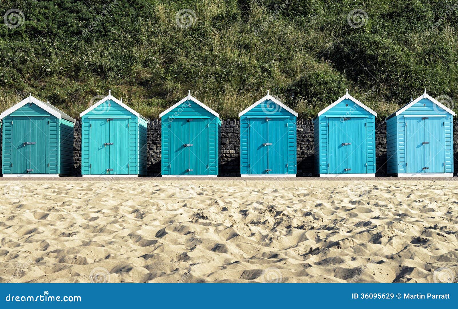 Bournemouth Beach Huts stock image. Image of holiday 36095629