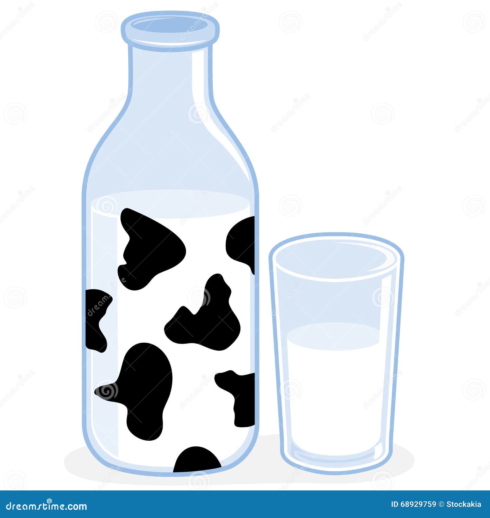 bouteille de lait isolée 2275284 Art vectoriel chez Vecteezy