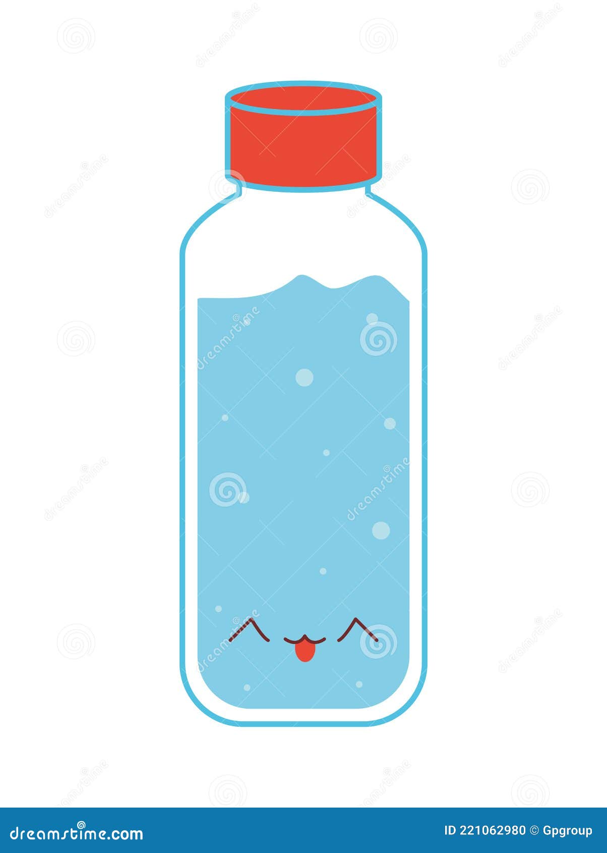bouteille d'eau météo kawaïï