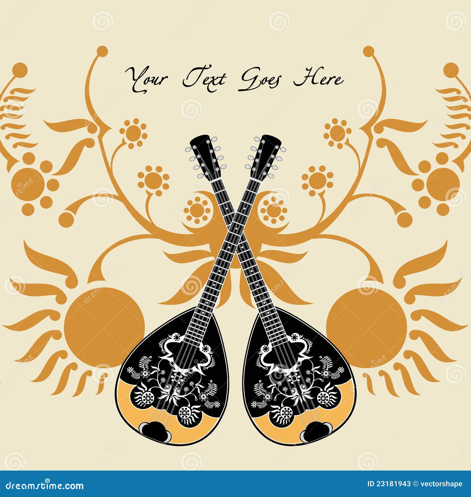 Bouzouki Aufbau vektor abbildung. Illustration von feier 23181943