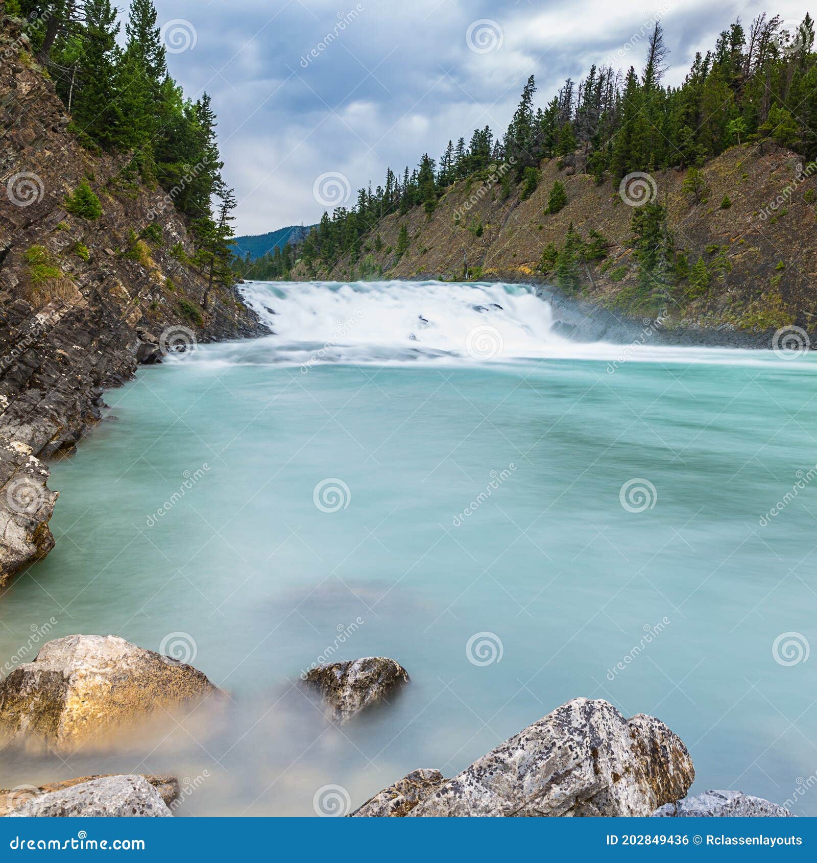 Bow Falls at the Banff National Park Canada Stock Photo Image of landscape, energy 202849436