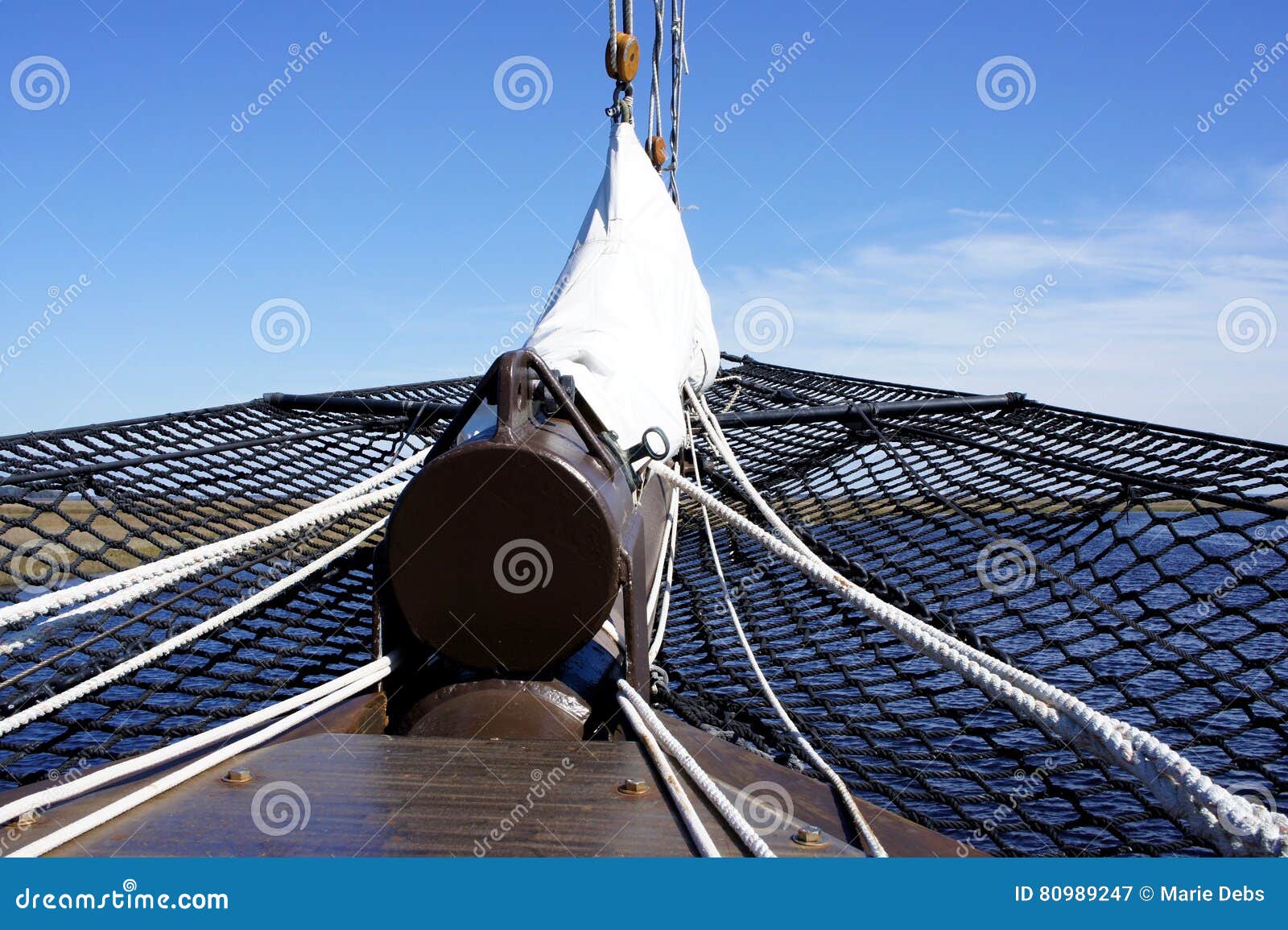 Bow Net on a Tall Sailing Ship Stock Image Image of sail, lines 80989247