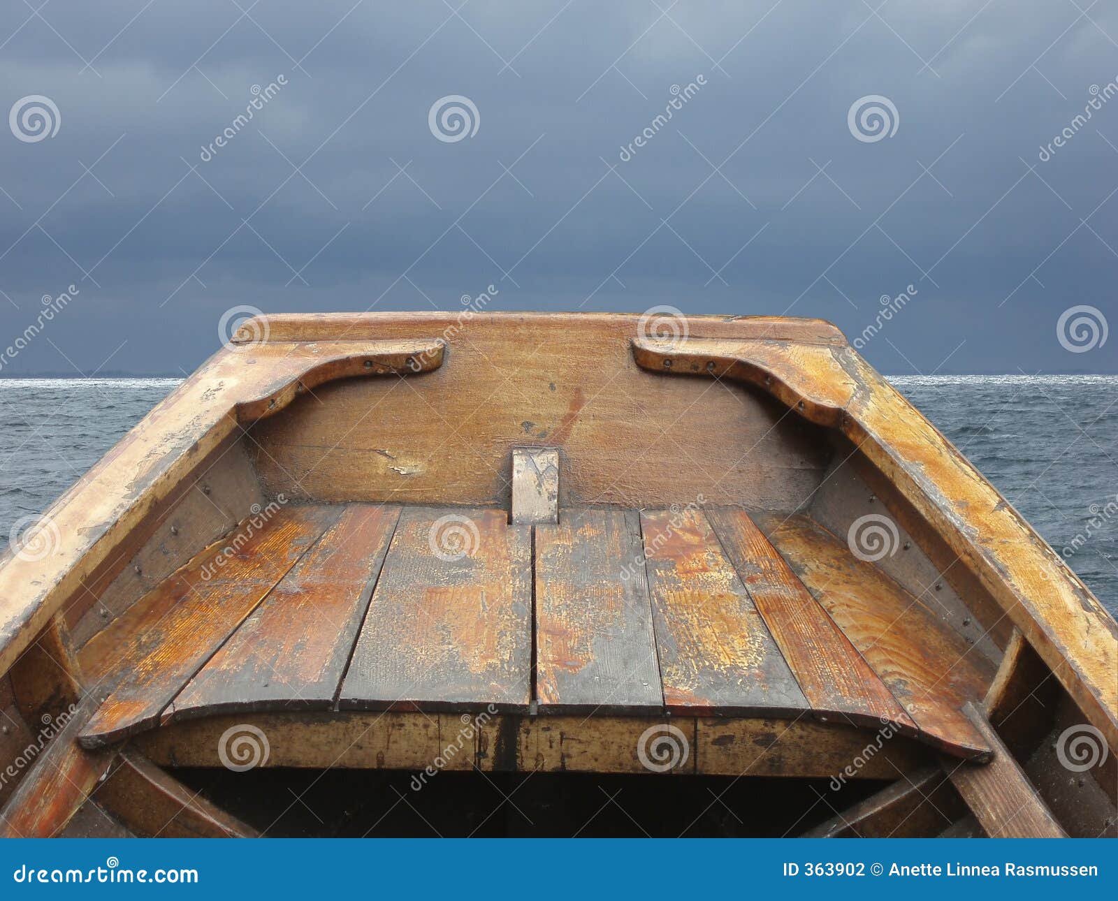 Bow of old rowing boat stock photo. Image of meteorology 