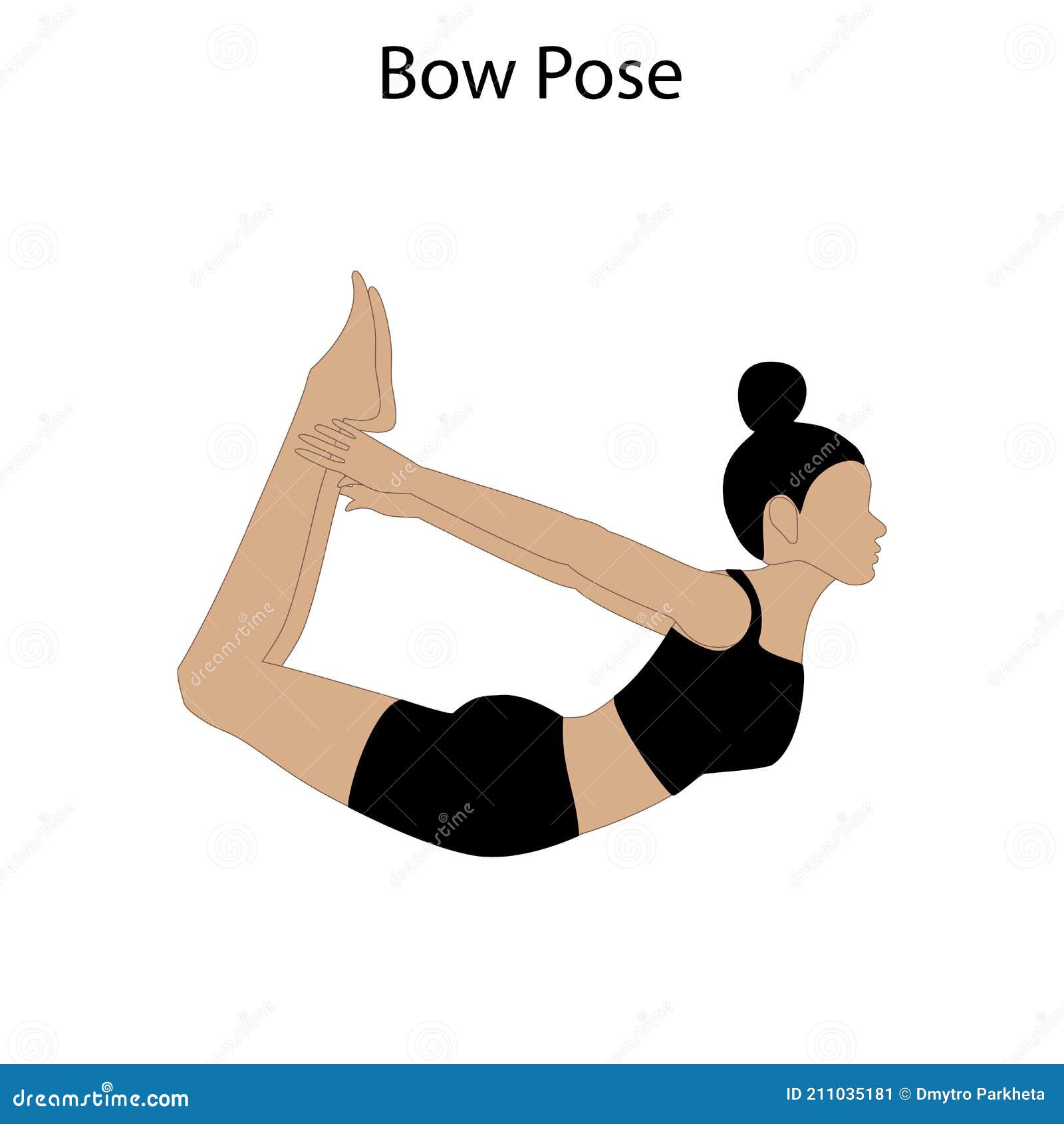 Blonde woman performing Bow Pose Dhanurasana yoga pose Stock Photo by  ©Atharia 272703688