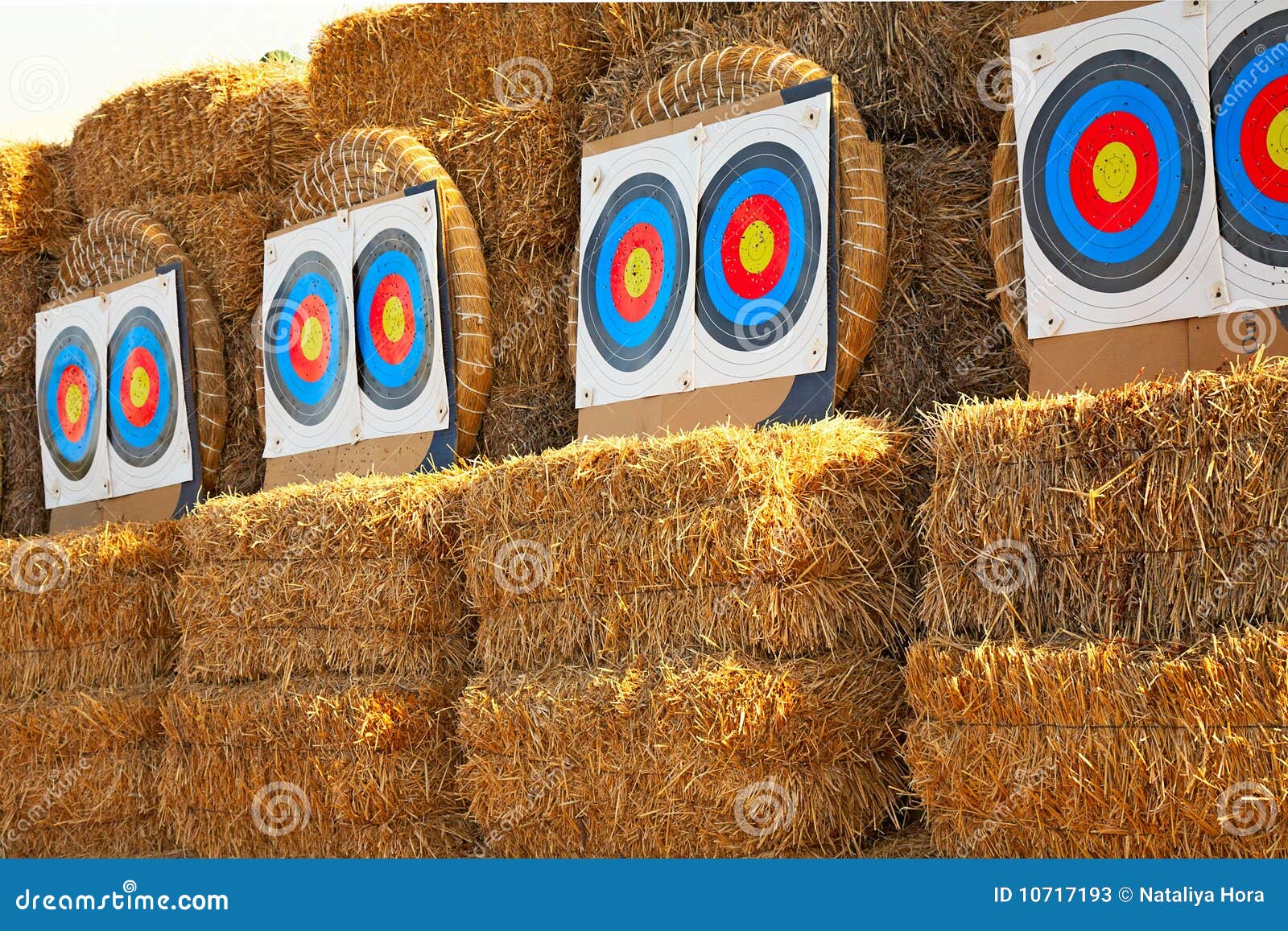 Bow targets stock image. Image of circle, activity, recreational 10717193