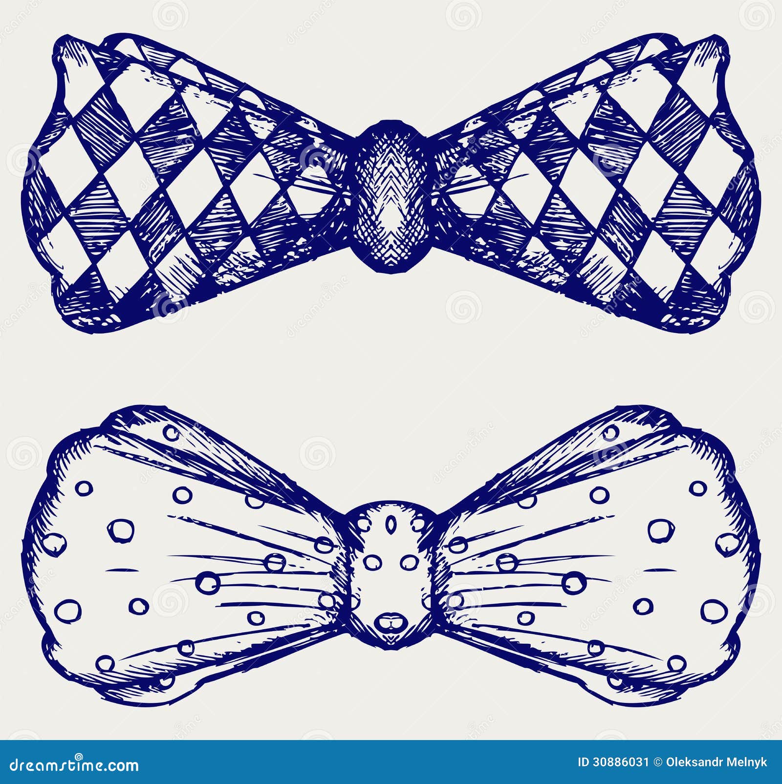 bow-tie. doodle style