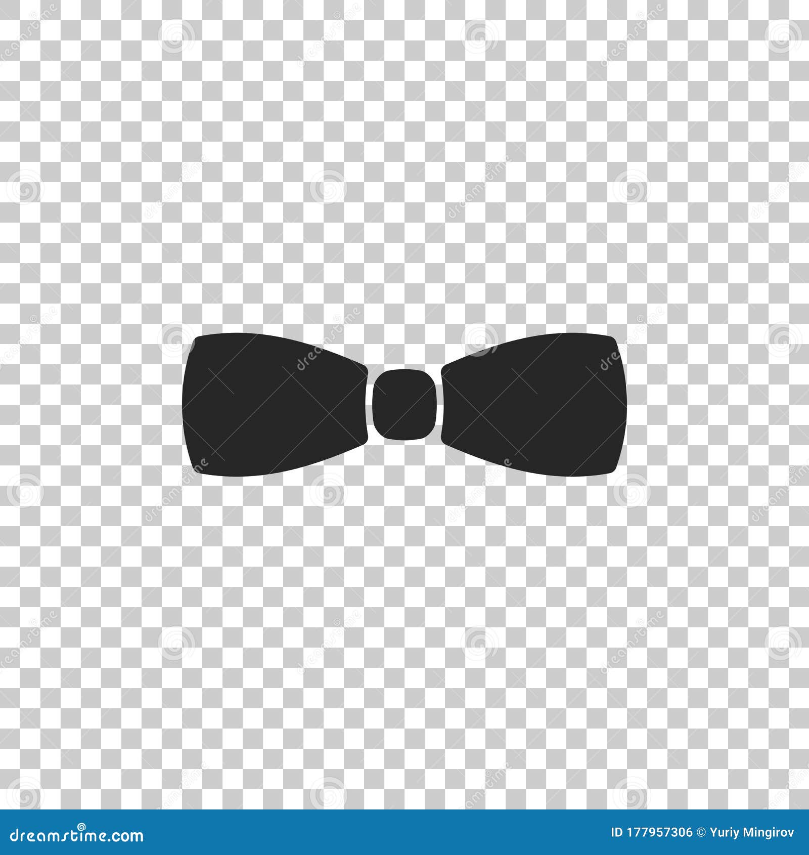 Bow Tie Icon Isolated on Transparent Background Stock Vector ...