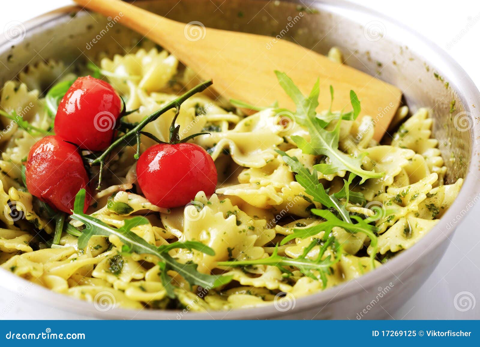 Bow tie pasta salad stock image. Image of italian, preparation 17269125