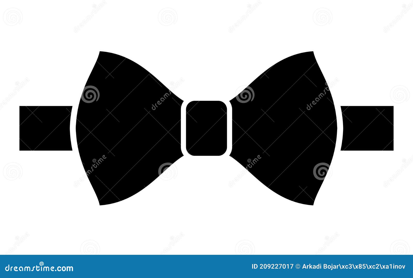 Bow tie vector icon stock vector. Illustration of grand 209227017