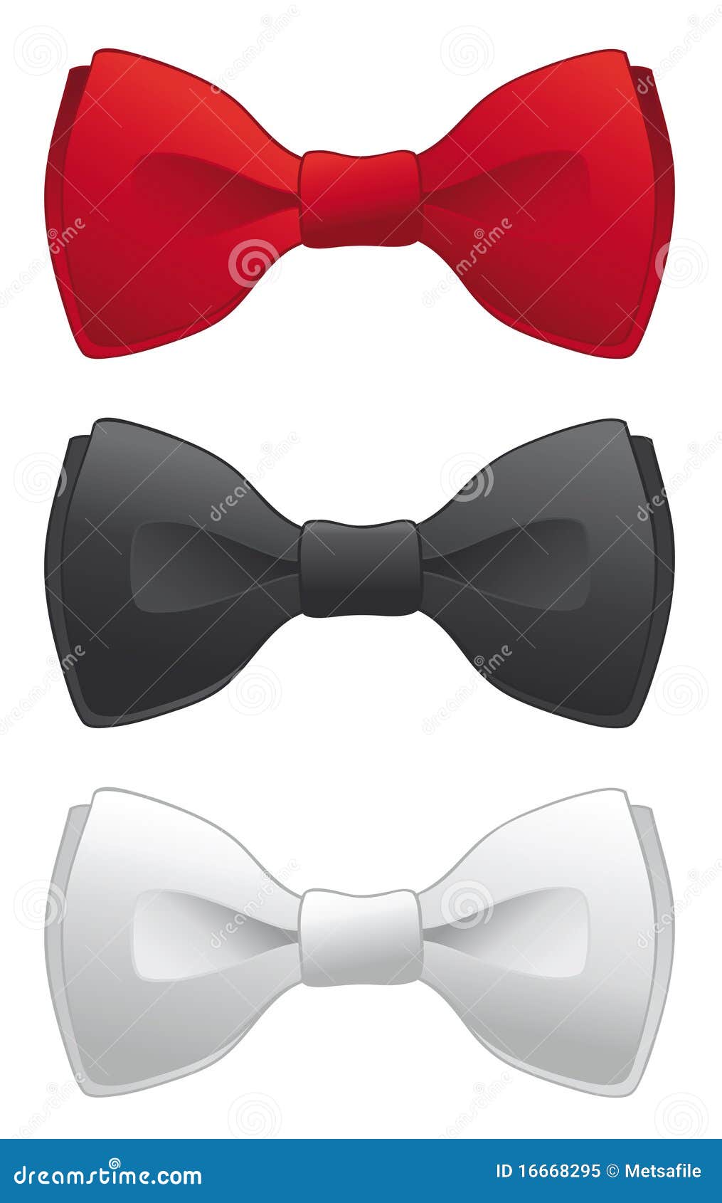 Bow ties stock vector. Illustration of drawing, ceremony - 16668295
