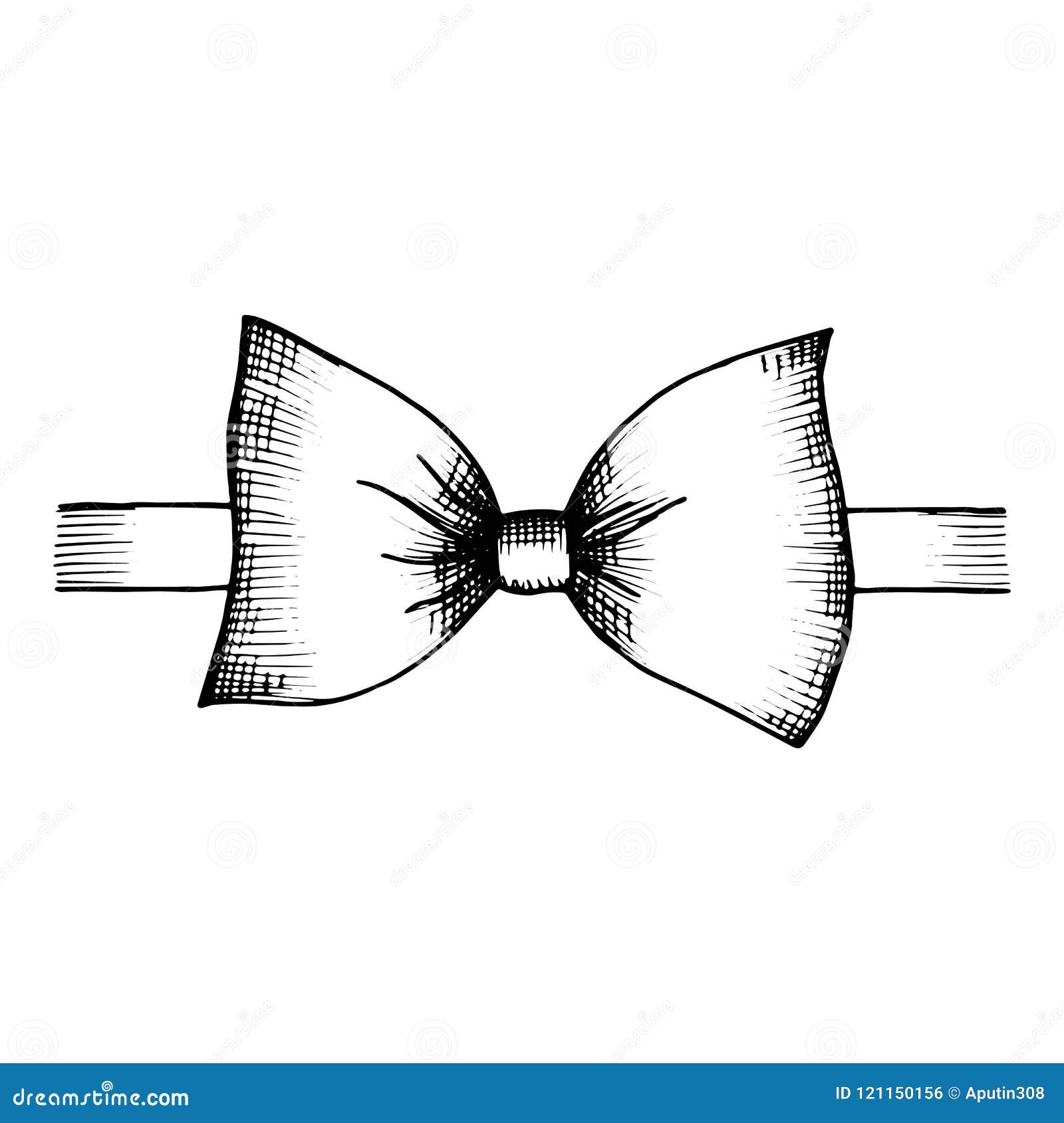 Bow Vector. Isolated on White Background Stock Vector - Illustration of