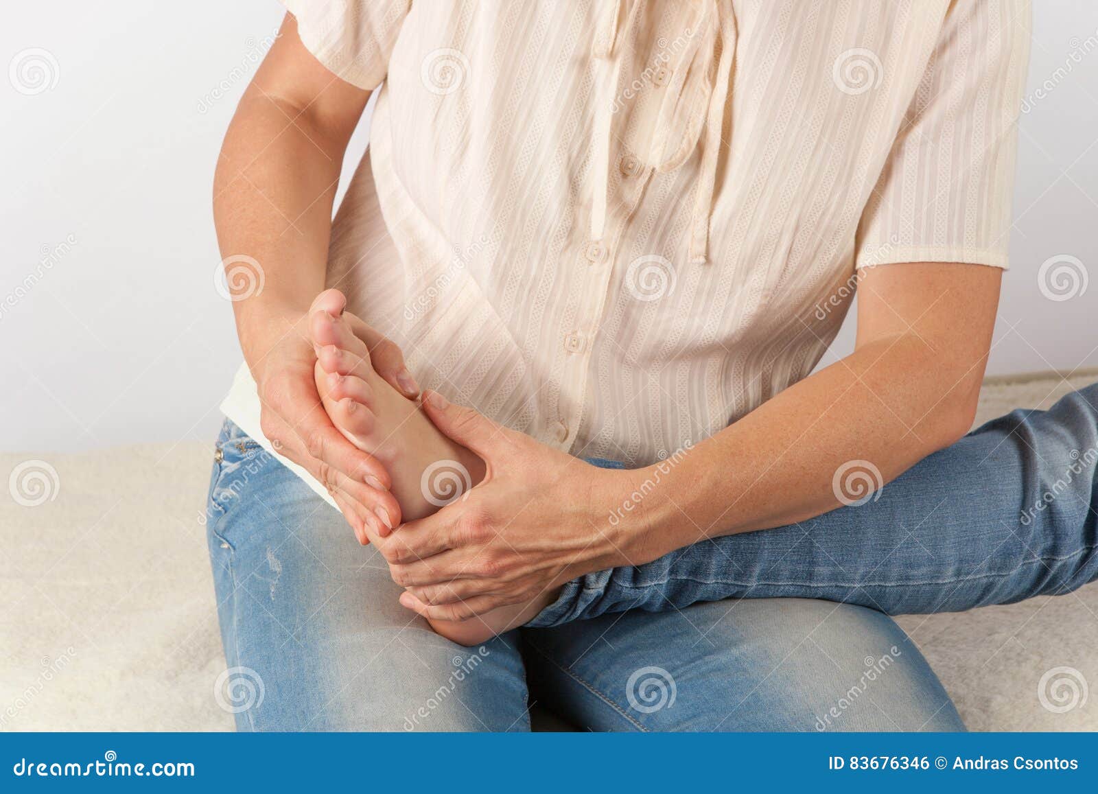 Bowen Massage Treatment of a Foot Stock Photo Image of practitioner