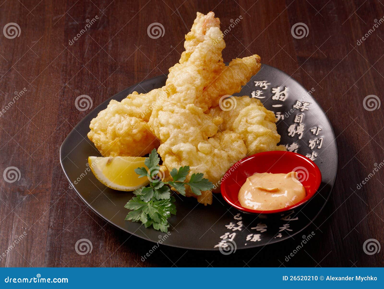 Bowi De Tempura D'Ebi De Crevette Rose Photo stock Image du dîner
