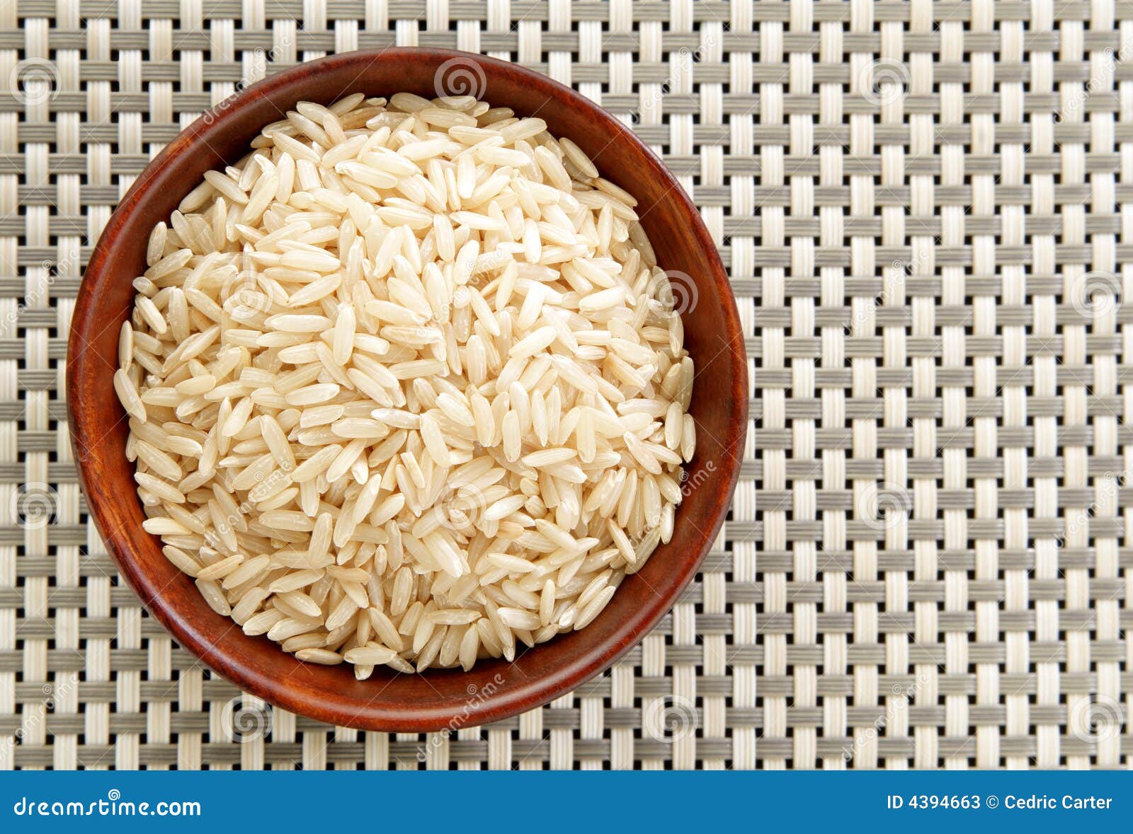 Bowl of Basmati rice stock image. Image of healthy, agriculture 4394663
