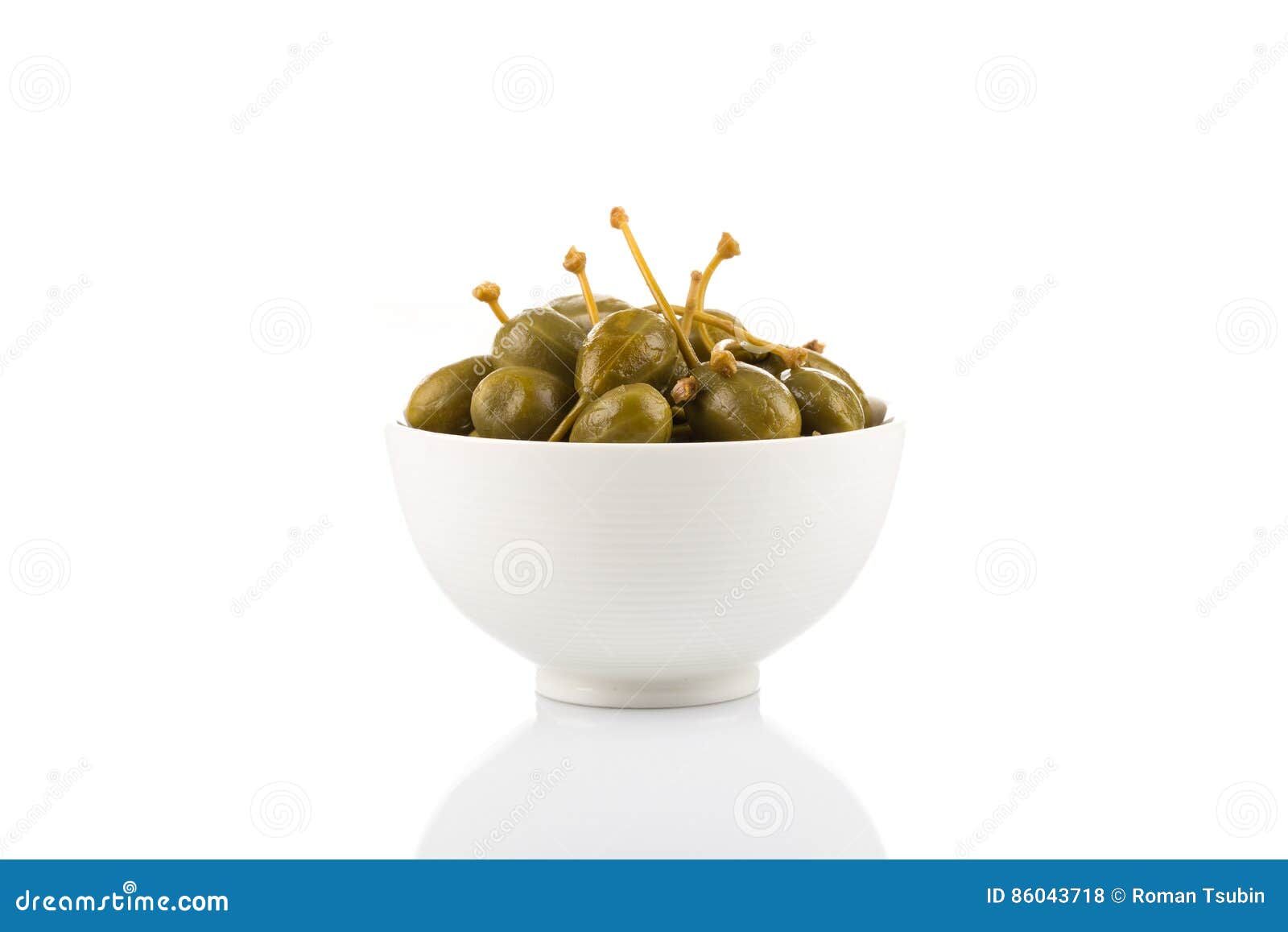 Bowl of canned capers stock photo. Image of isolate, group 86043718