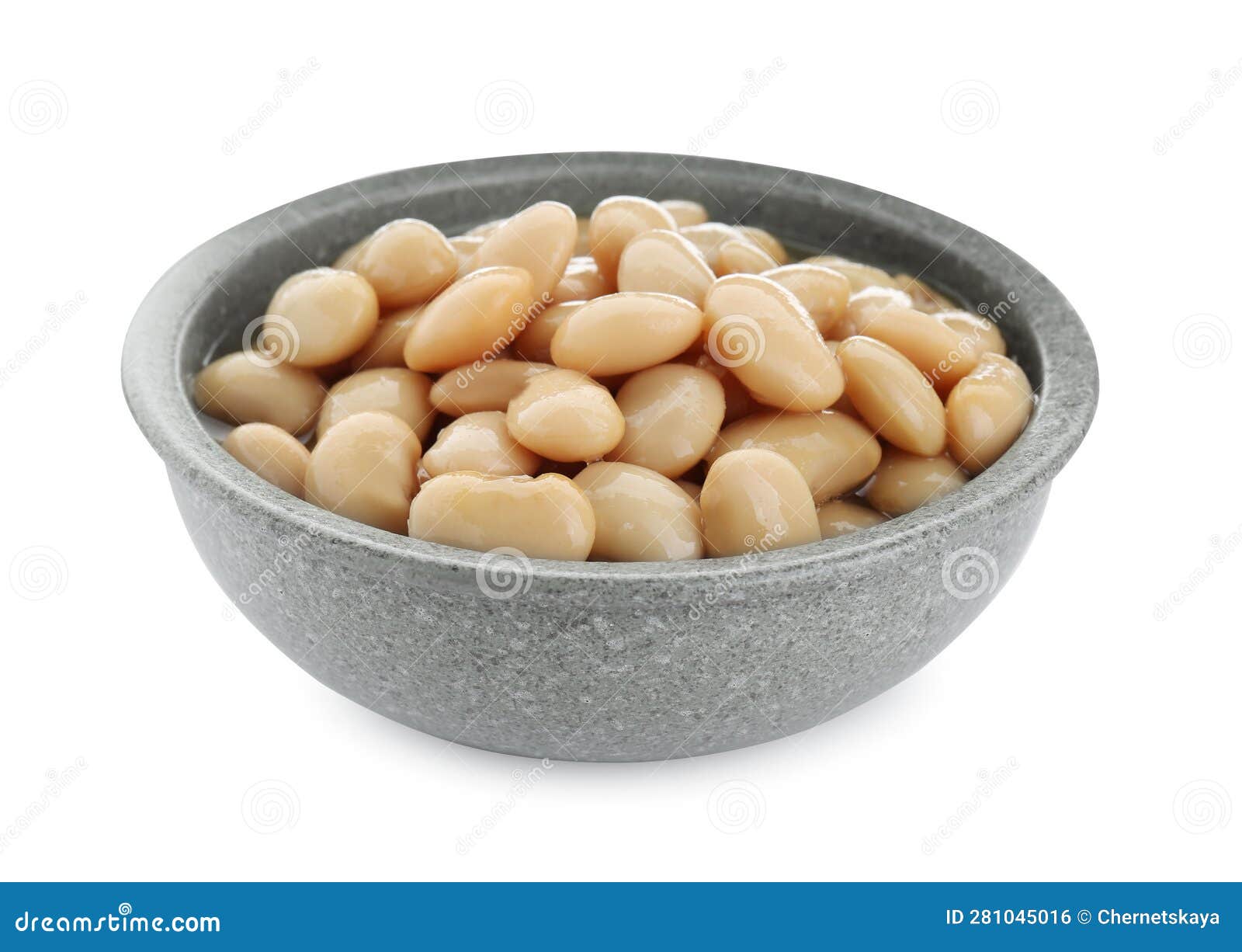 Bowl of Canned Kidney Beans on White Background Stock Photo Image of