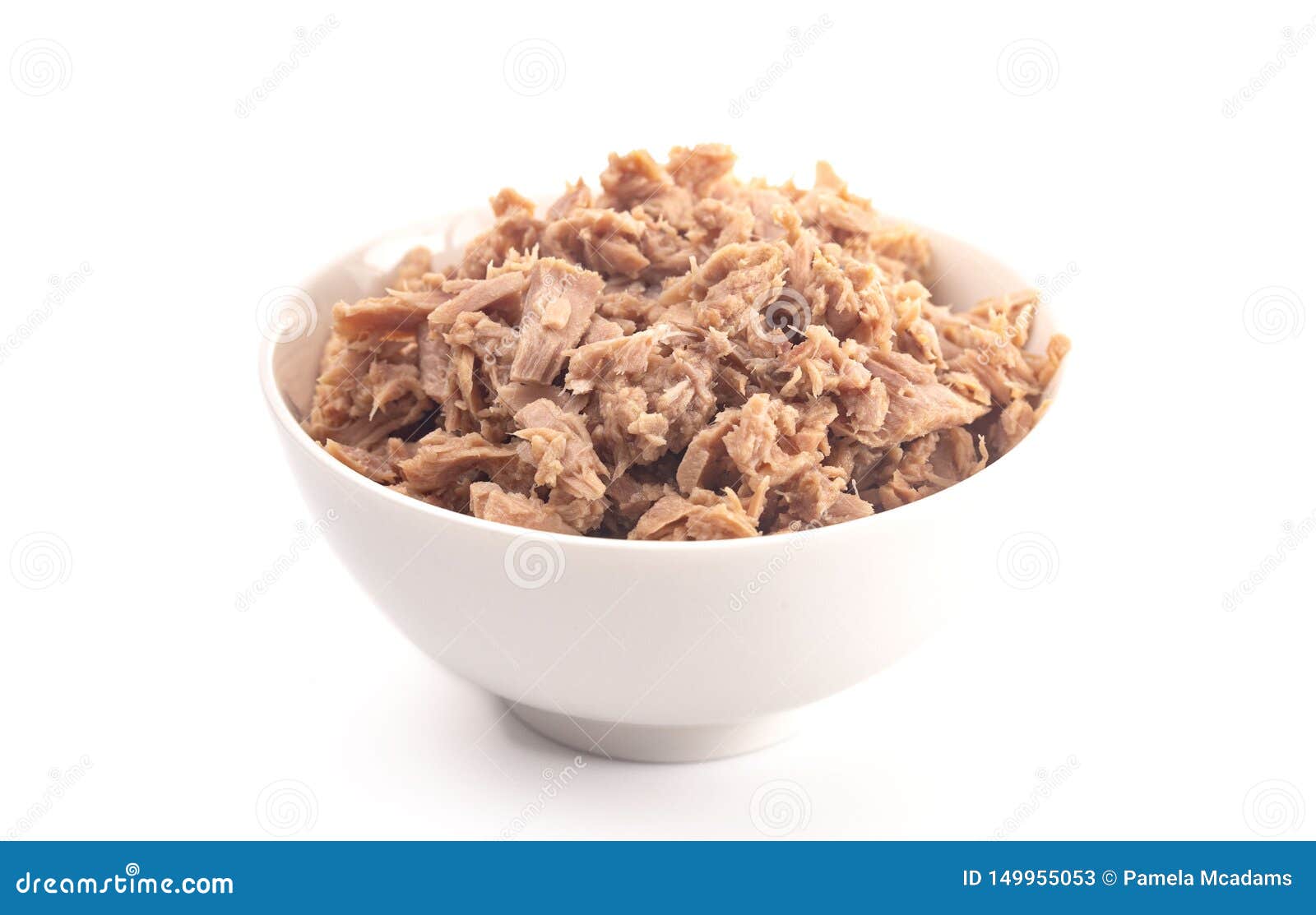 Bowl of Canned Tuna Fish Mixed with Mayonnaise Stock Image Image of