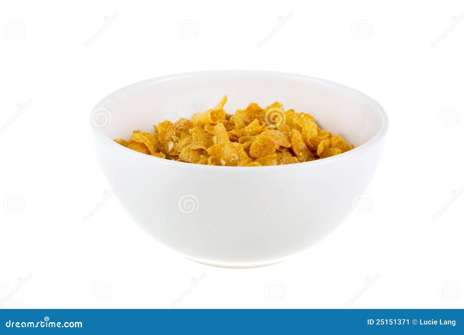 Bowl of cereal on white stock image. Image of fibre, full 25151371