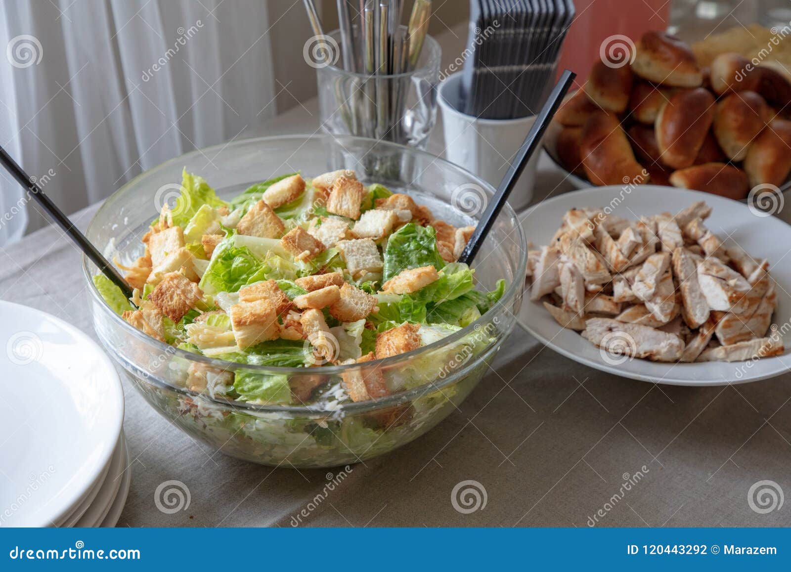 bowl of cesar salad