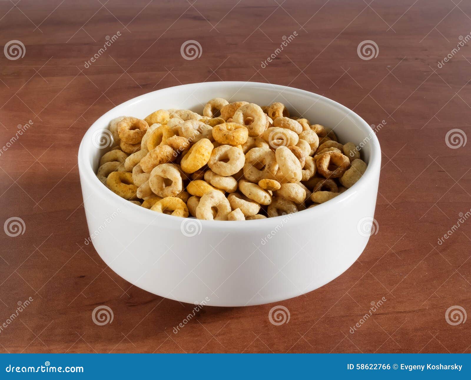 Bowl with cheerios stock photo. Image of grain, enjoy 58622766