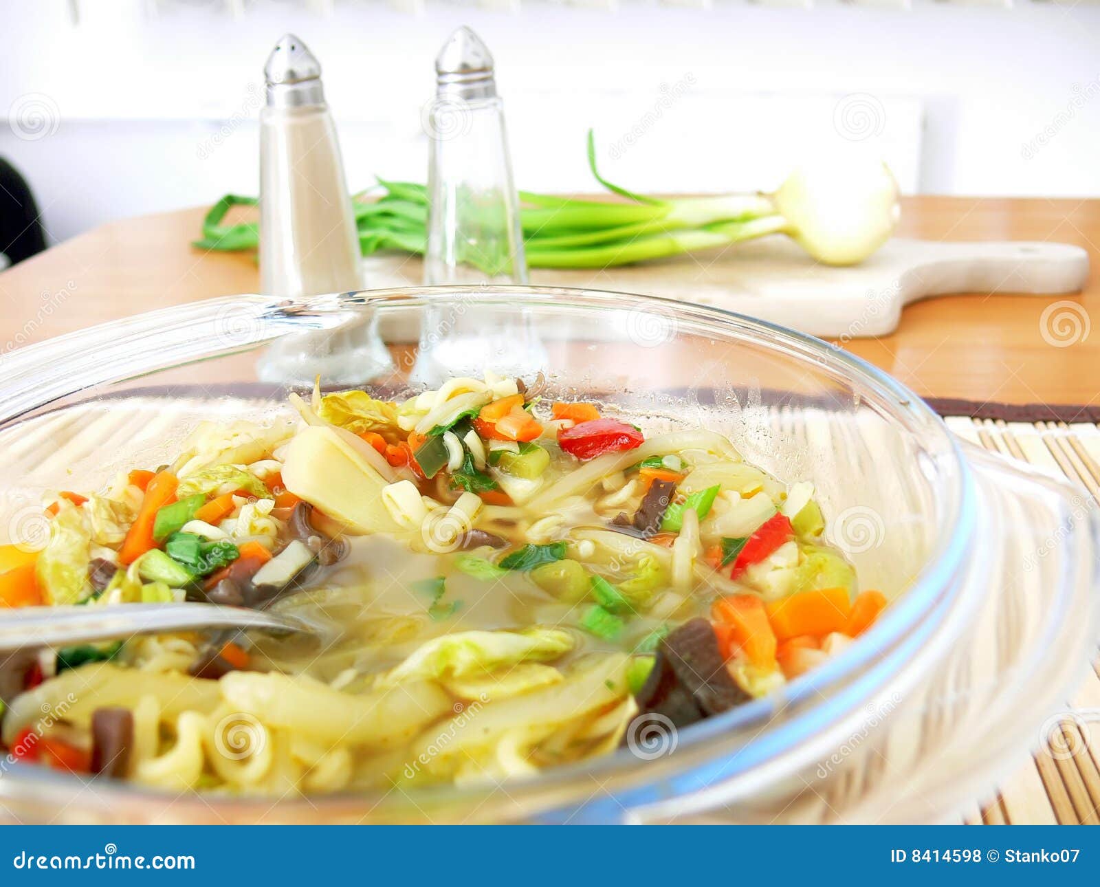 Bowl of chinese soup stock photo. Image of appetizing 8414598