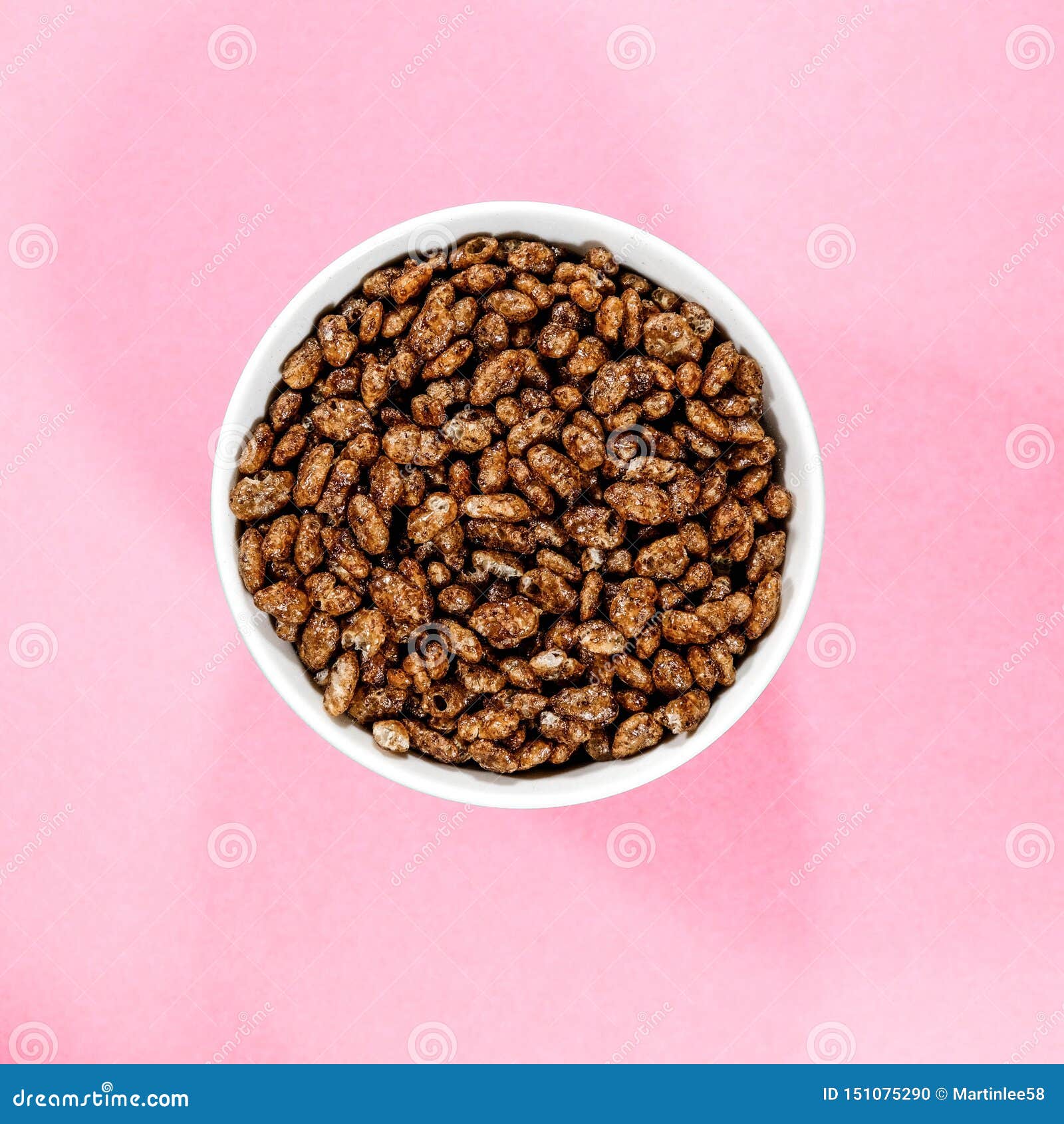 bowl of chocolate flavoured coco pops breakfast cereals
