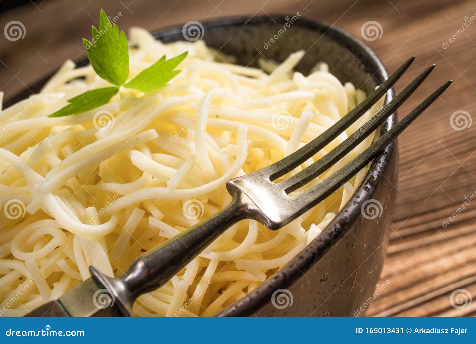 Bowl of cooked noodles stock image. Image of cooked 165013431