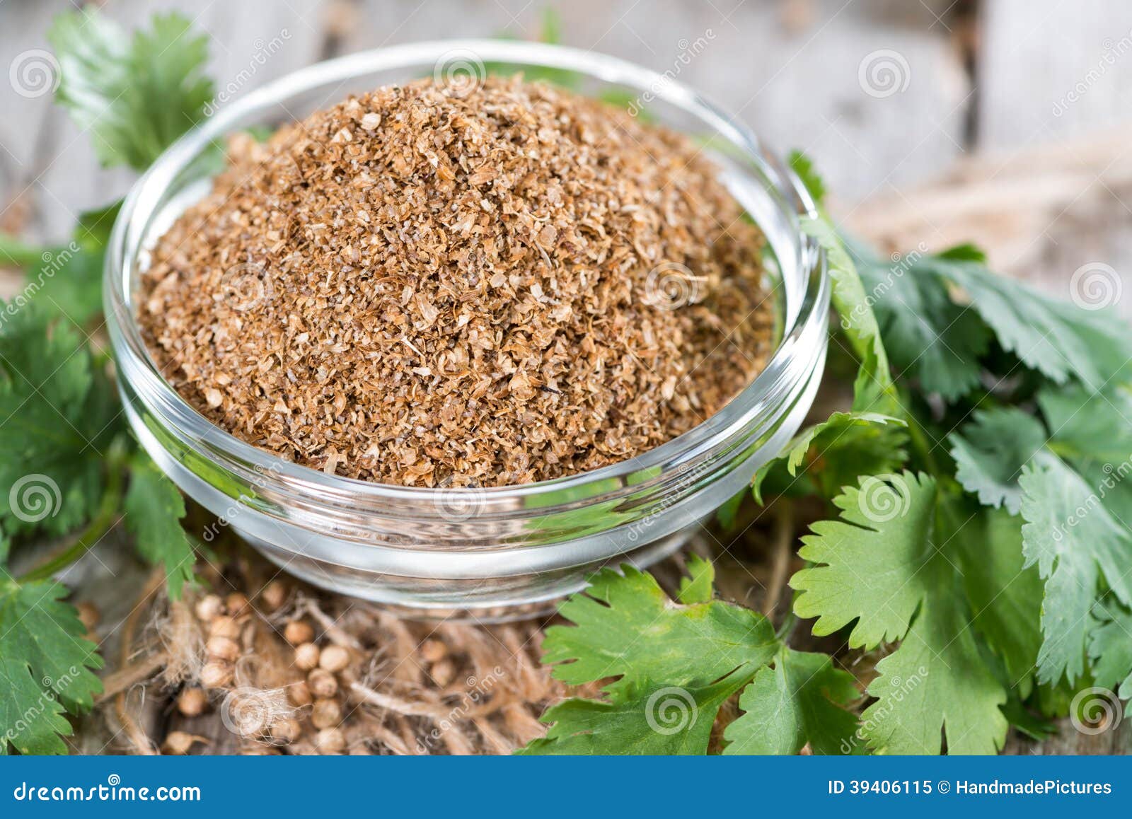 Bowl with Crushed Coriander Stock Image Image of organic, flavoring