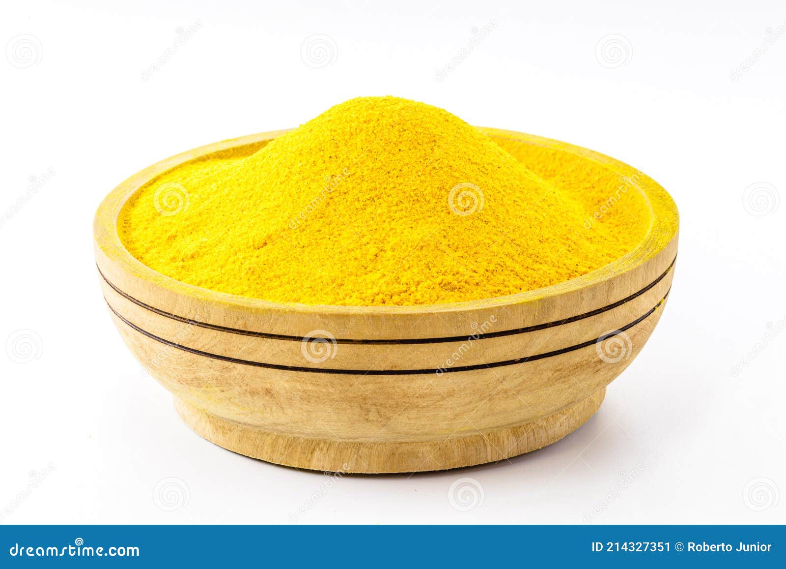 Bowl with Curry Powder, Turmeric Powder Spice, Ground Turmeric Powder