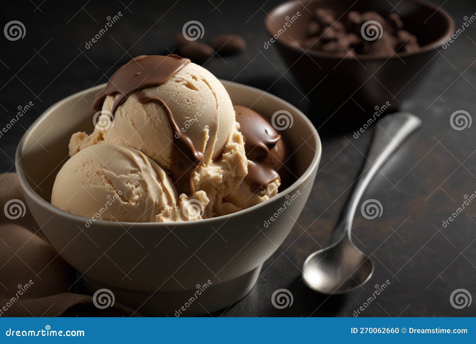 Artisanal Ice Cream Cones Trio Of Unique Flavors In Vibrant Food