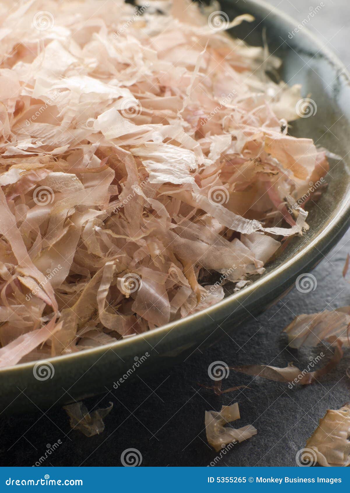 bowl of dried bonito flakes