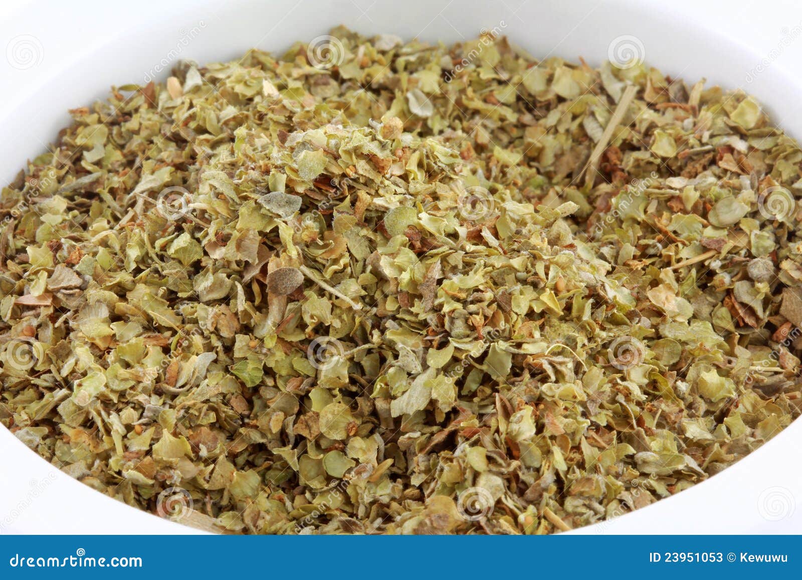 A Bowl of Dried Sweet Marjoram Stock Image Image of flavored, edible