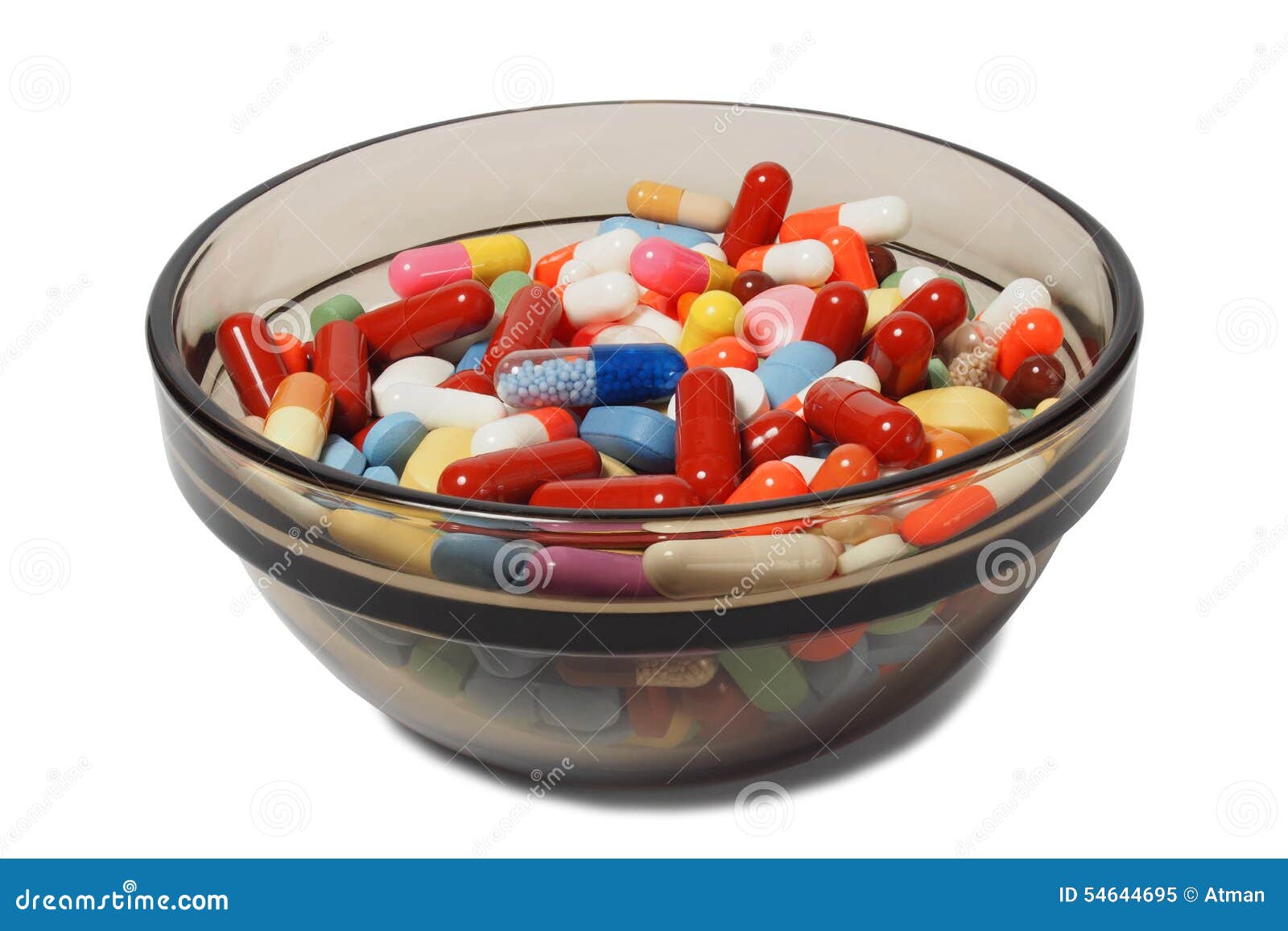 Bowl with drugs stock image. Image of vitamins, drugs 54644695