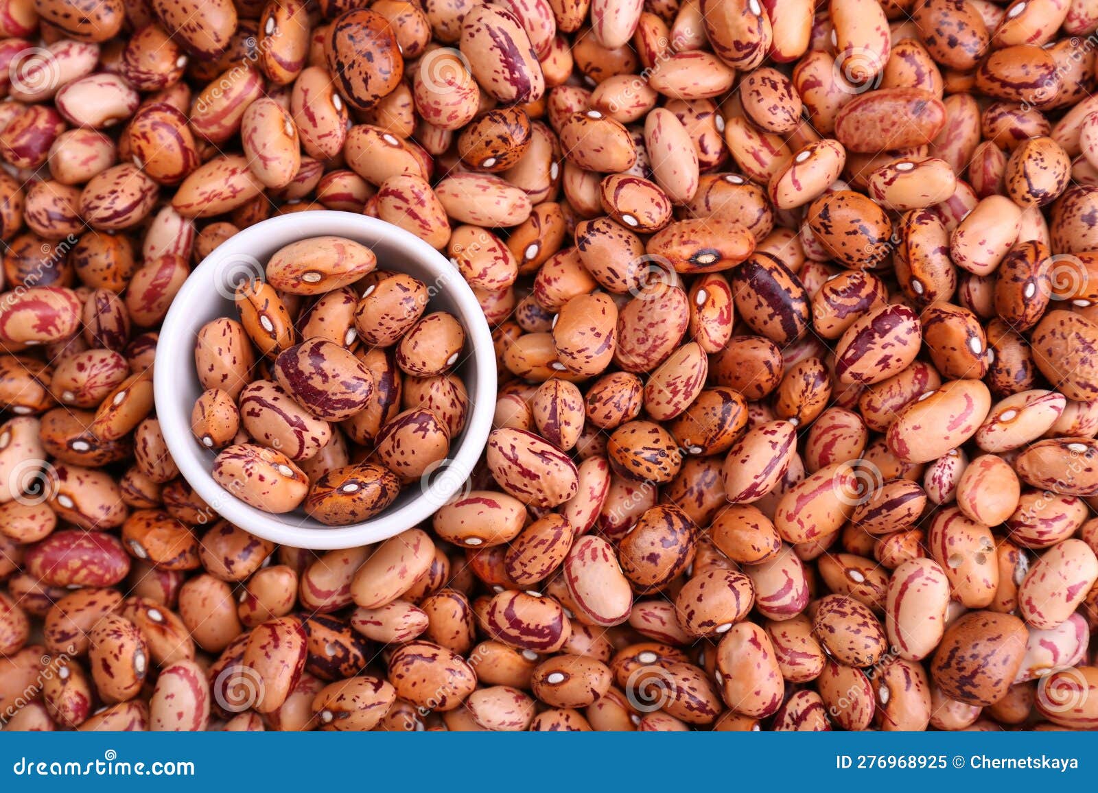 Bowl on Dry Kidney Beans, Top View Stock Image Image of delicious