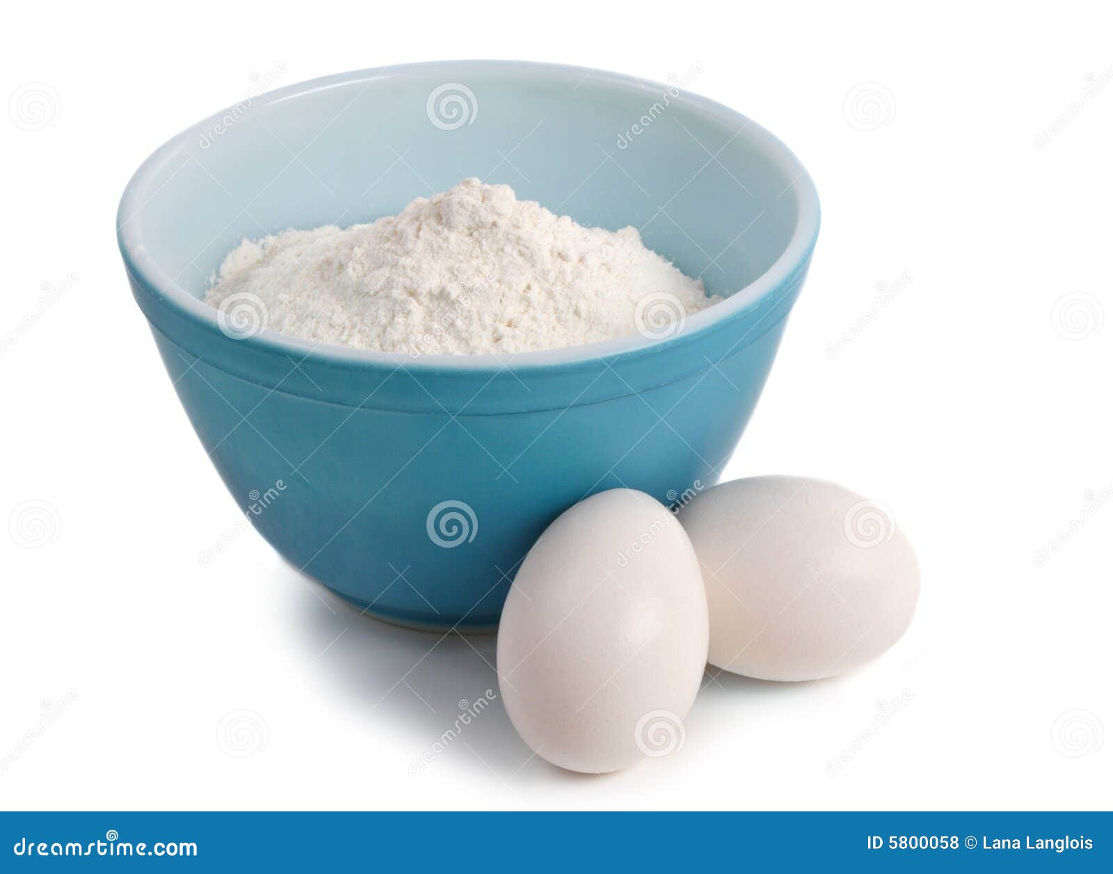 Bowl Filled with Flour and Eggs Stock Photo Image of shell, eggs 5800058