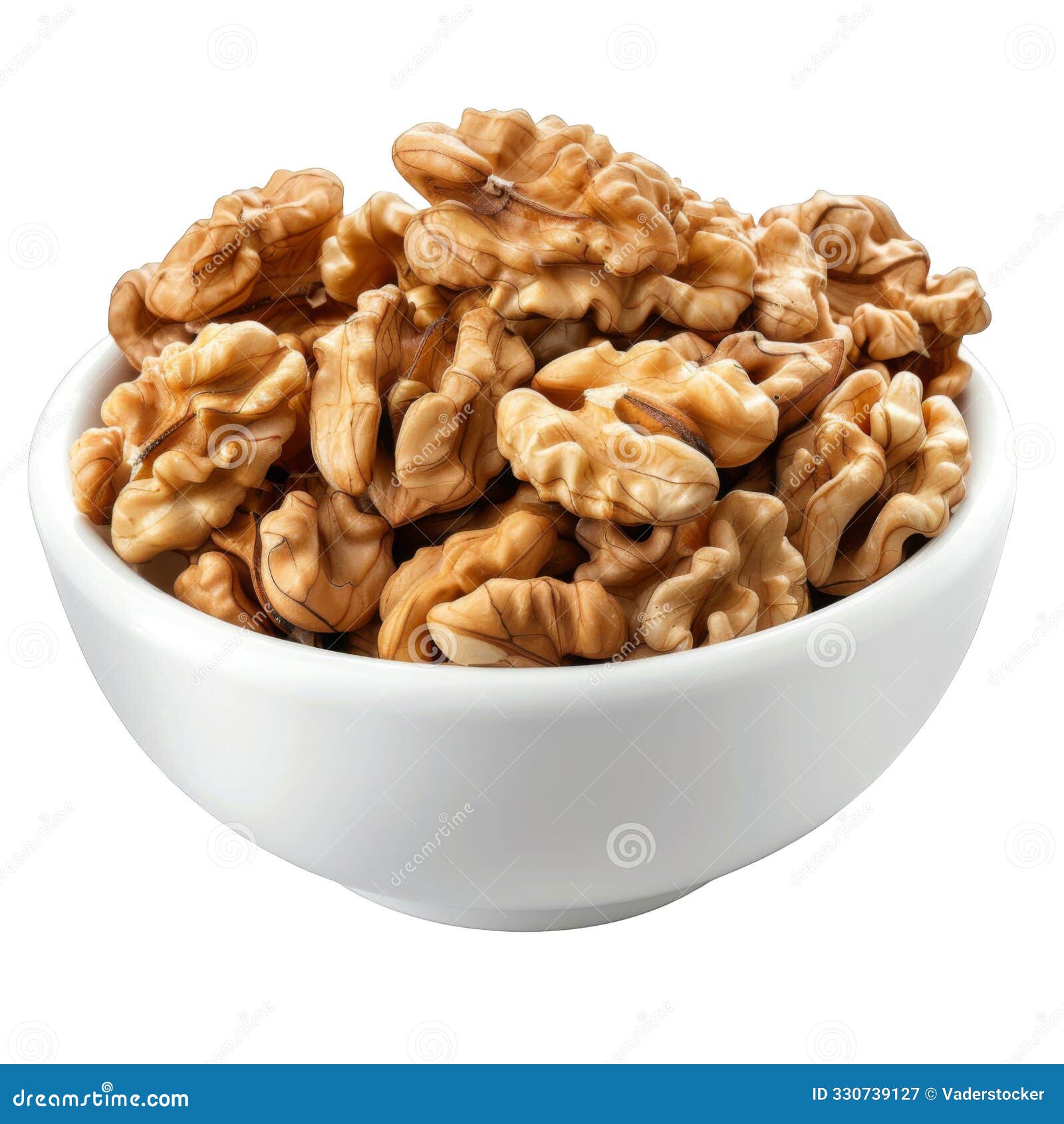 bowl filled with shelled walnut halves