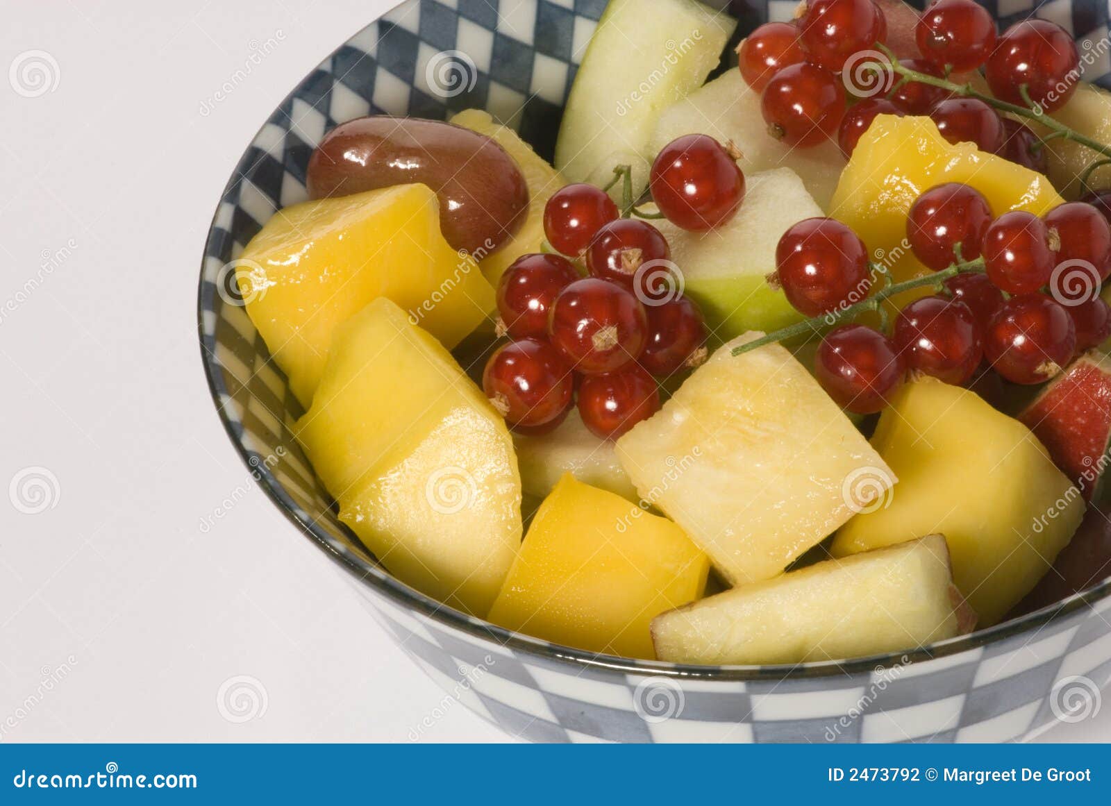 Bowl with fresh fruits stock photo. Image of pineapple 2473792