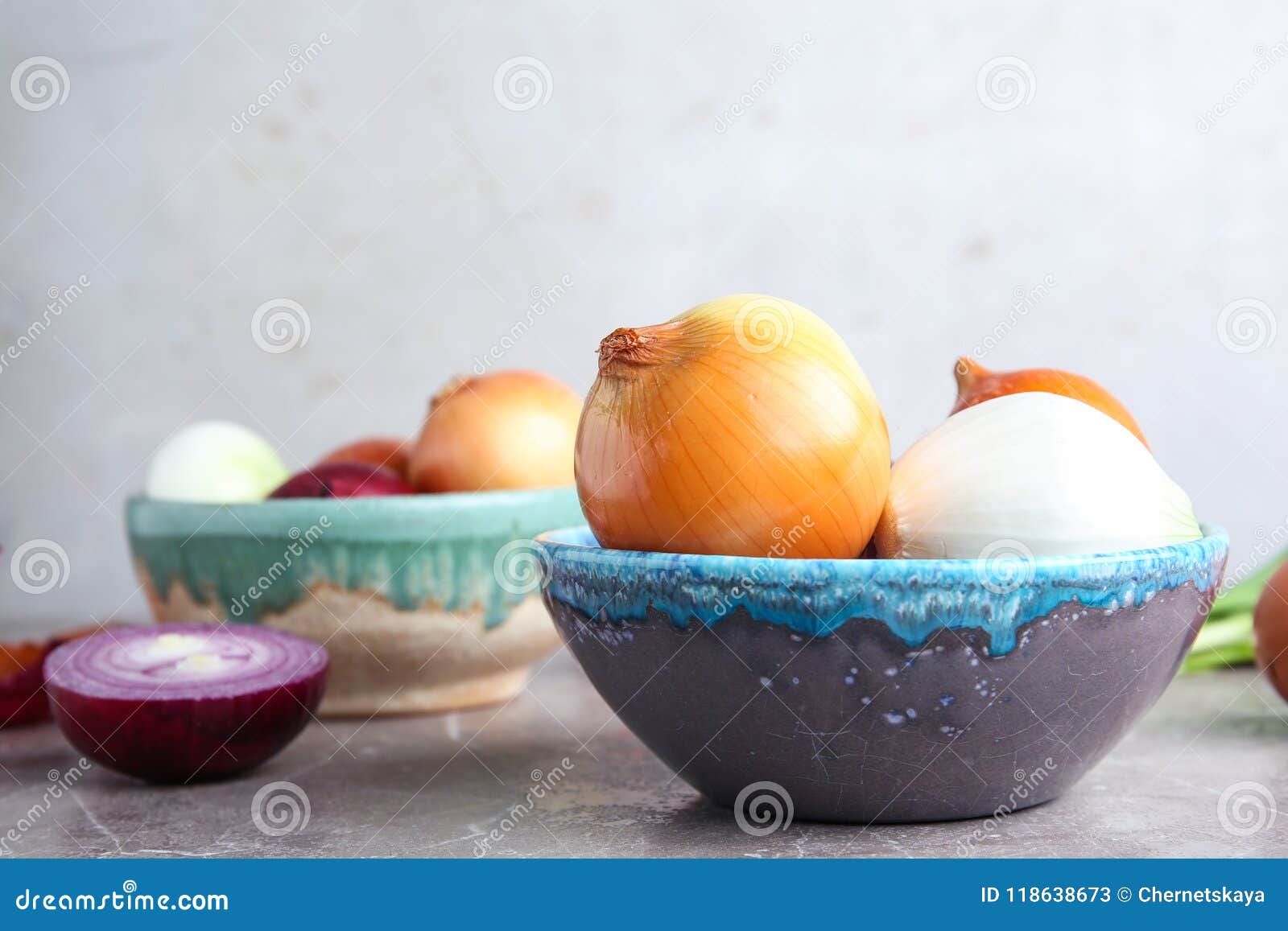 Bowl with Fresh Ripe Onions Stock Image Image of vegan, organic 118638673