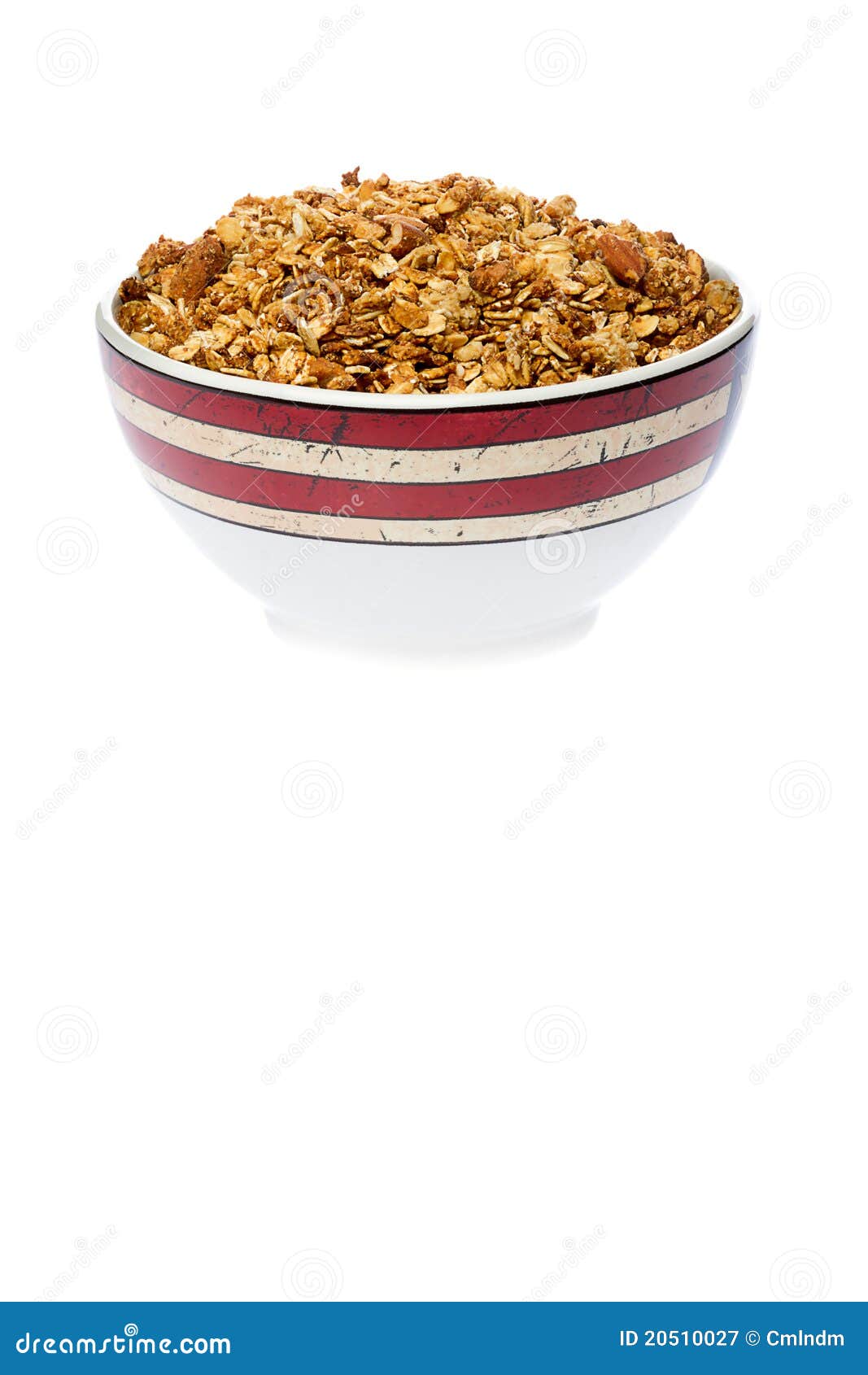 Bowl of Granola stock image. Image of healthy, good, almonds 20510027