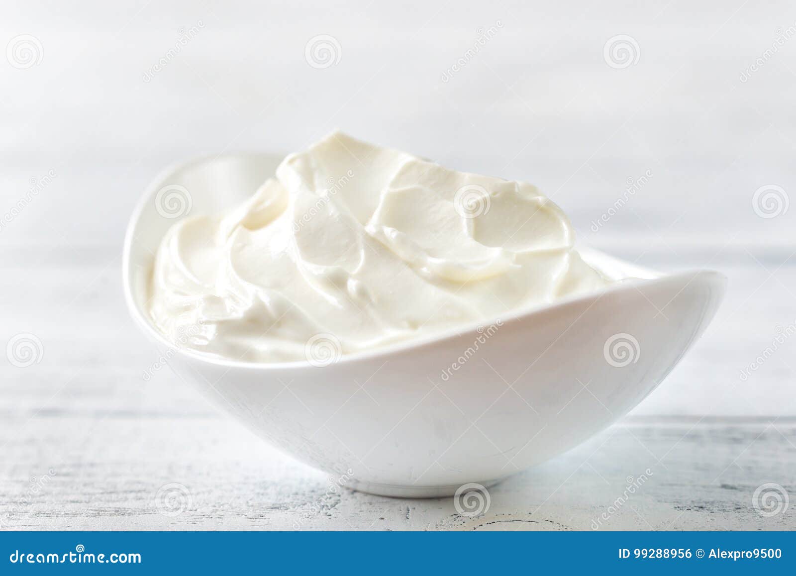 Bowl of Greek yogurt stock photo. Image of dairy, yogurt - 99288956