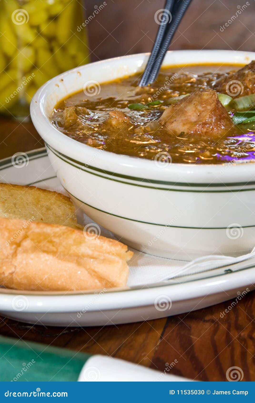 Bowl of gumbo stock photo. Image of seafood, stew, food 11535030