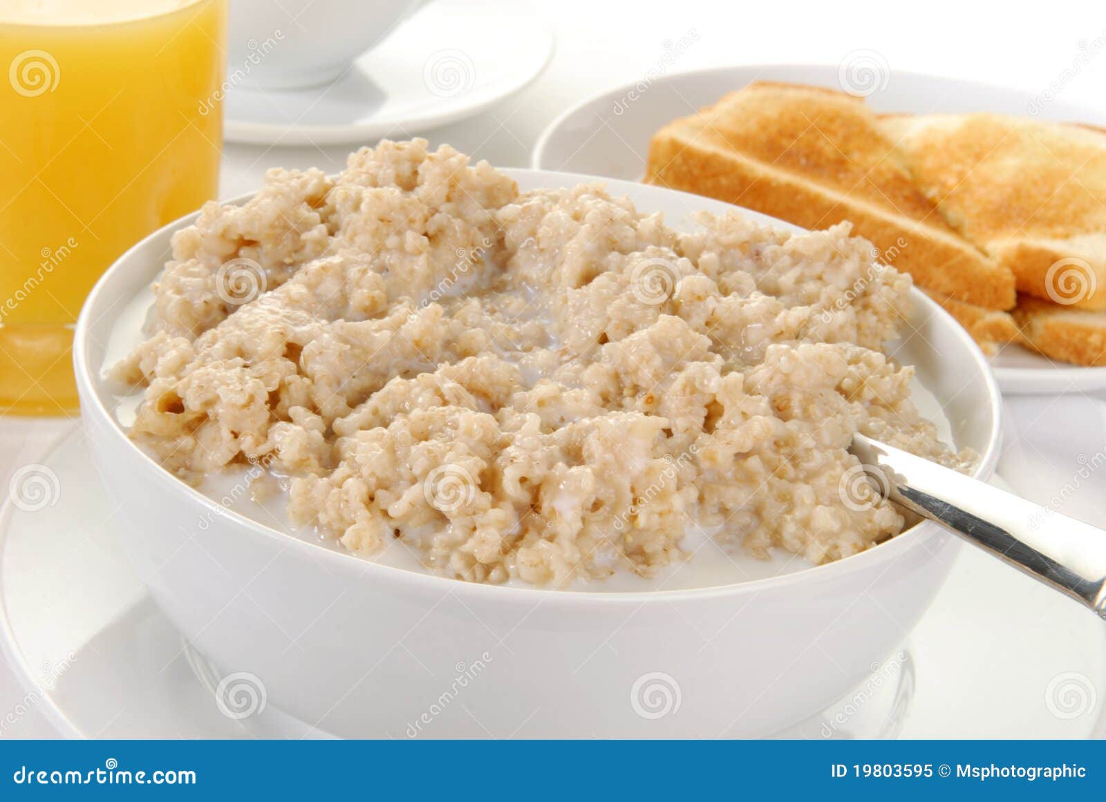 Bowl of hot oatmeal stock image. Image of juice, grain 19803595