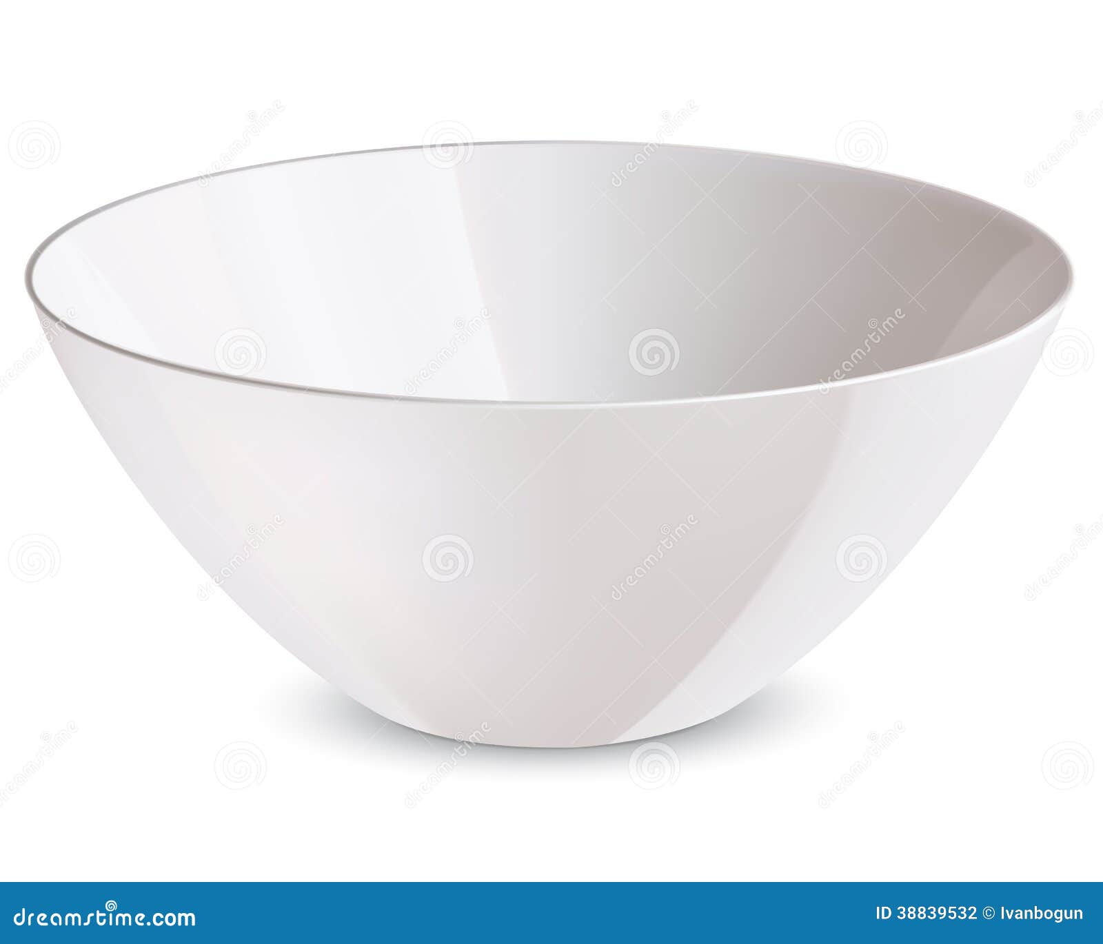 Bowl Isolated. Vector Illustration Stock Vector - Illustration of dish