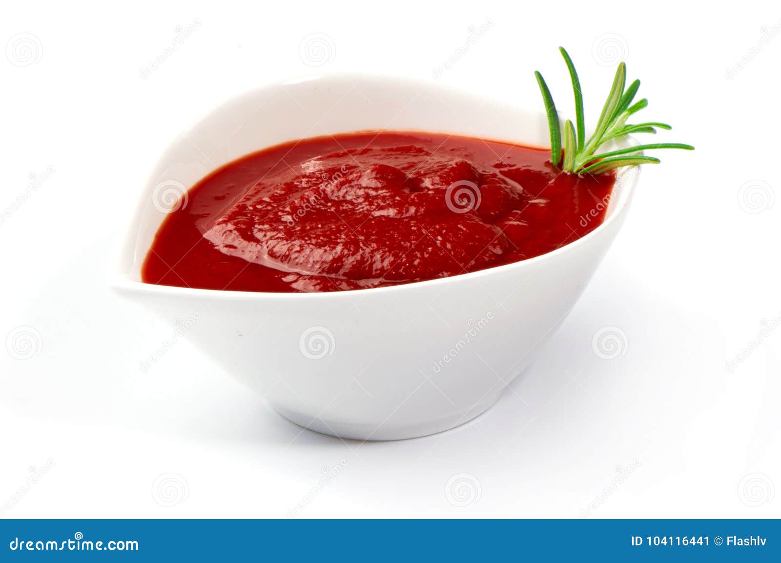 Bowl of Ketchup or Tomato Sauce on White Stock Image Image of background, healthy 104116441