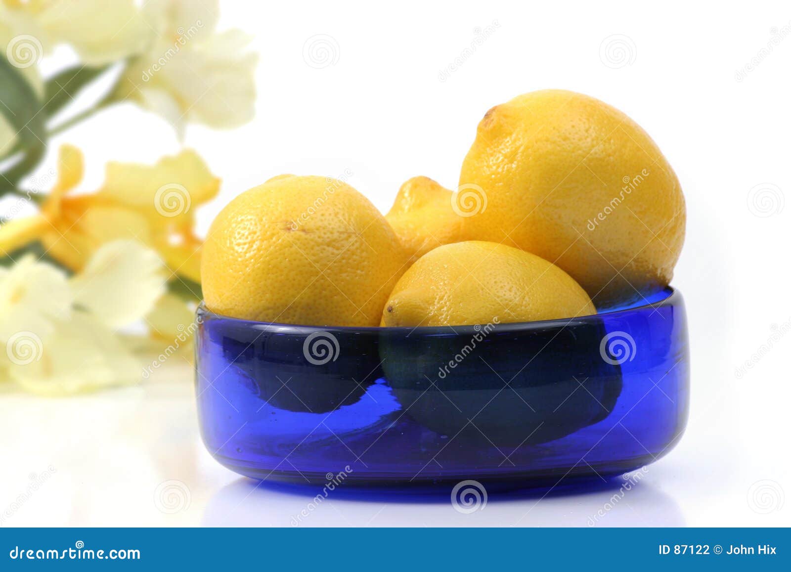 Bowl of lemons stock photo. Image of lemon, berry, plants 87122