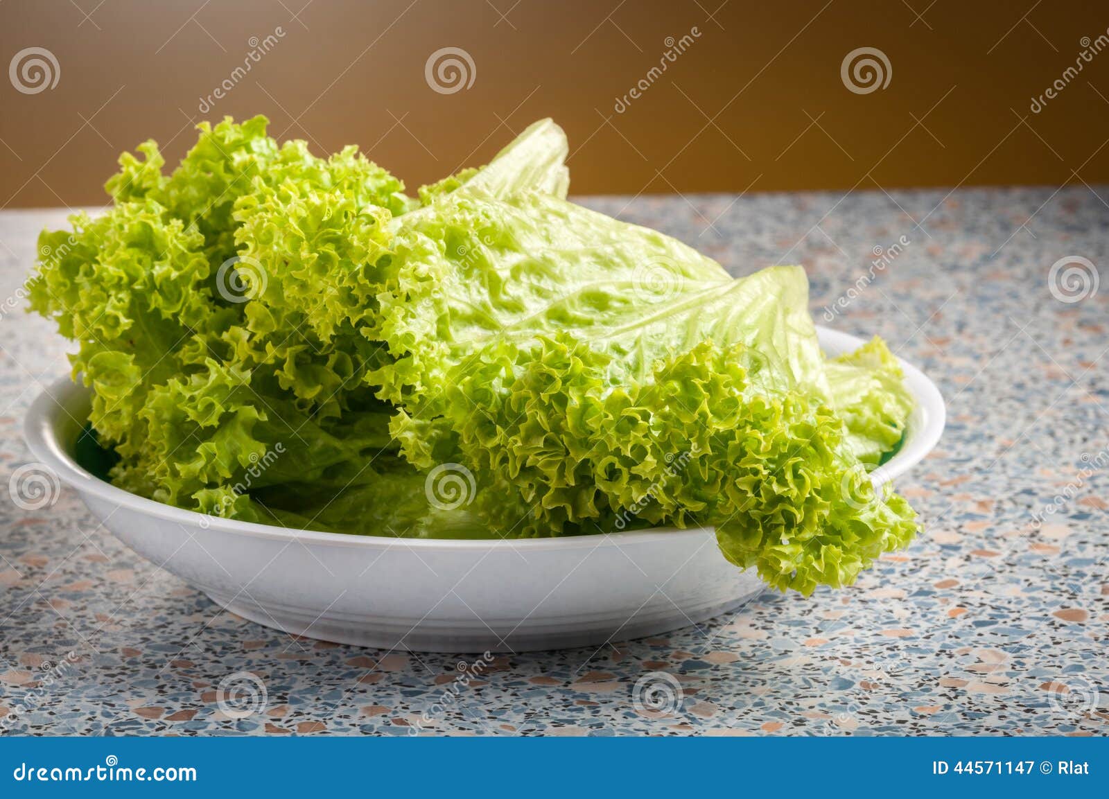 Bowl of lettuce stock image. Image of closeup, lettuce 44571147