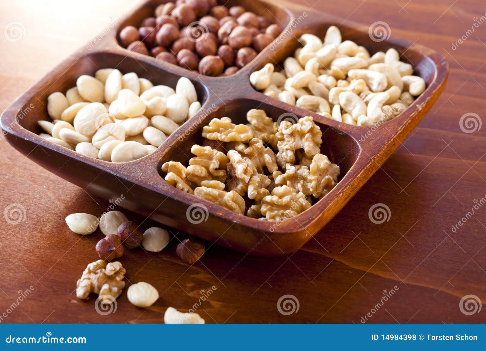Bowl with nuts stock photo. Image of cashew, snack, bowl 14984398