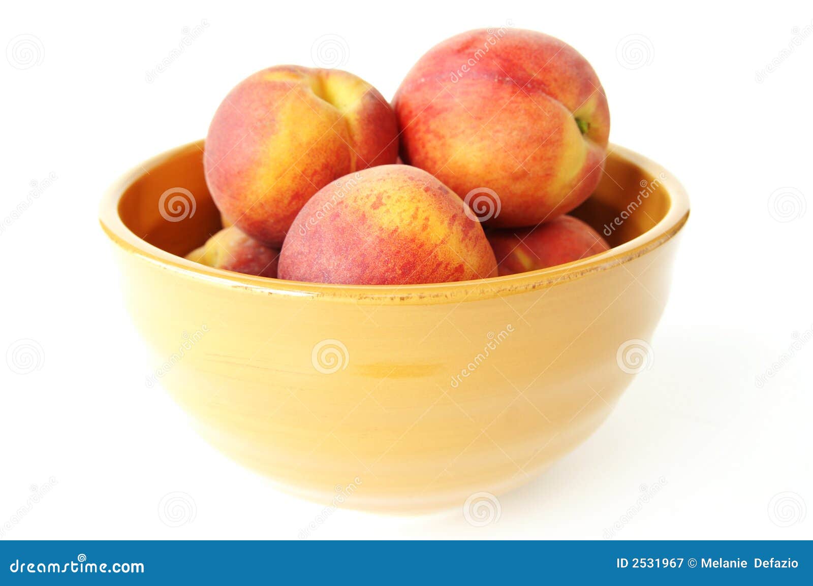 Bowl of peaches stock image. Image of fresh, nutritious 2531967