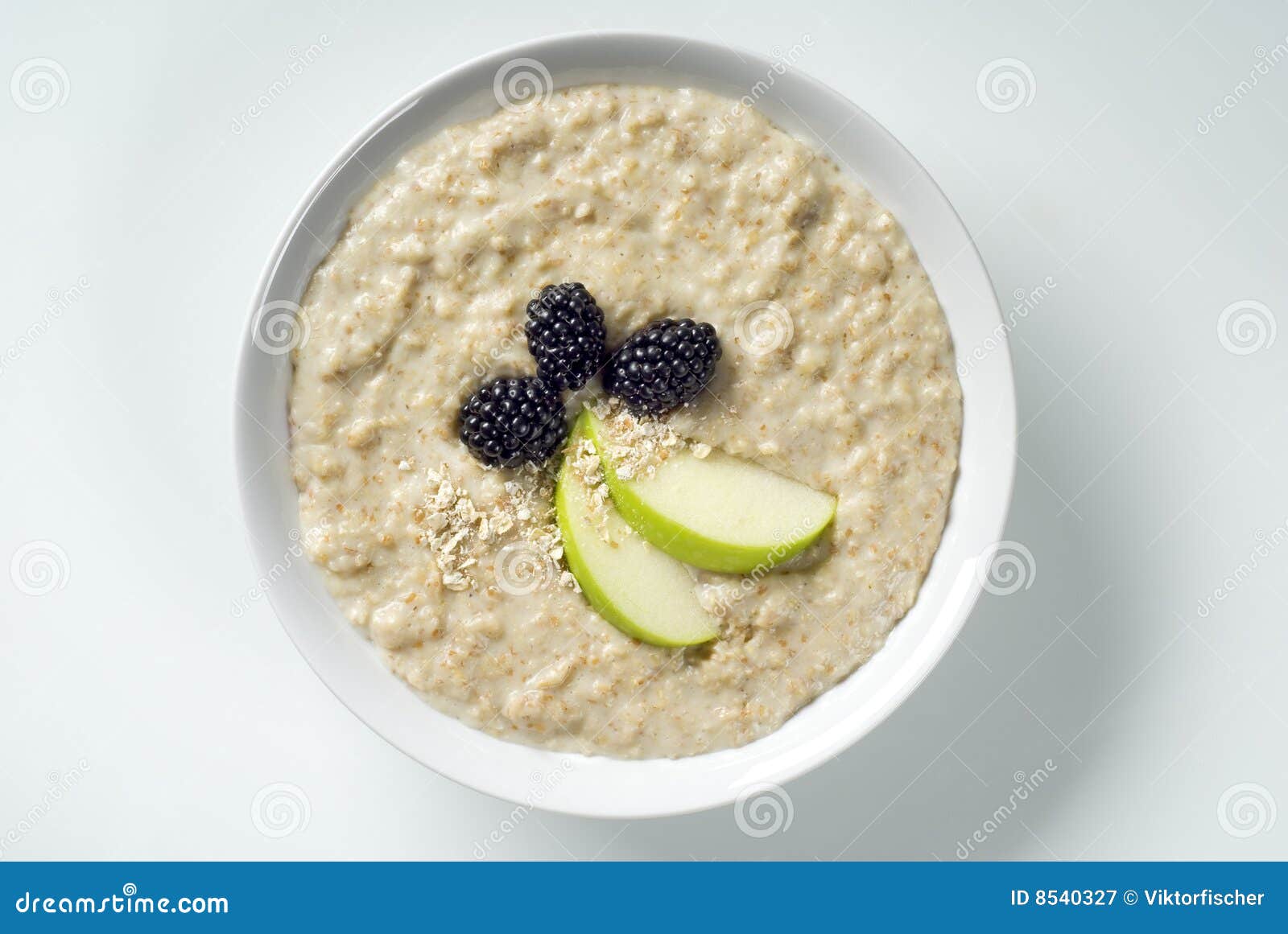 Bowl of porridge stock image. Image of shot, diet, cooked 8540327
